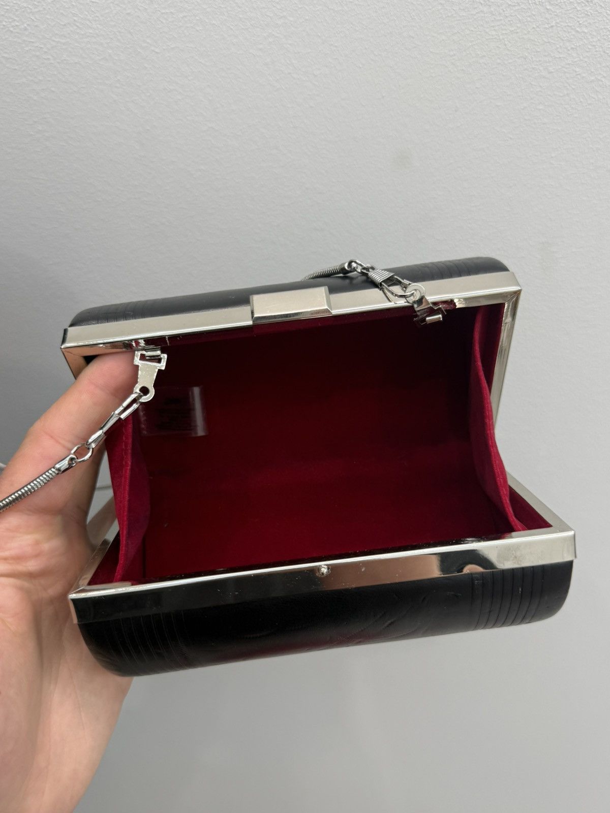 Jean Paul Gaultier Jean Paul Gaultier JPG Cylinder Black Clutch Bag Size ONE SIZE - 6 Thumbnail
