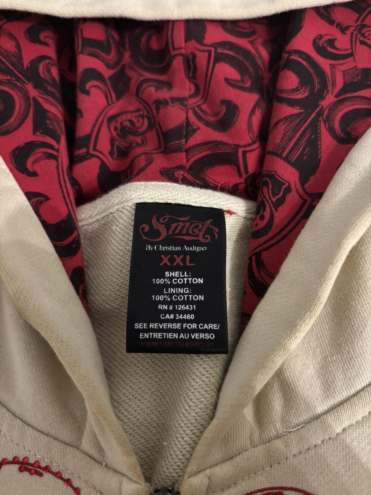 Christian Audigier Vintage SMET Christian Audigier Zip Hoodie Early 2000s Size US XXL / EU 58 / 5 - 6 Thumbnail