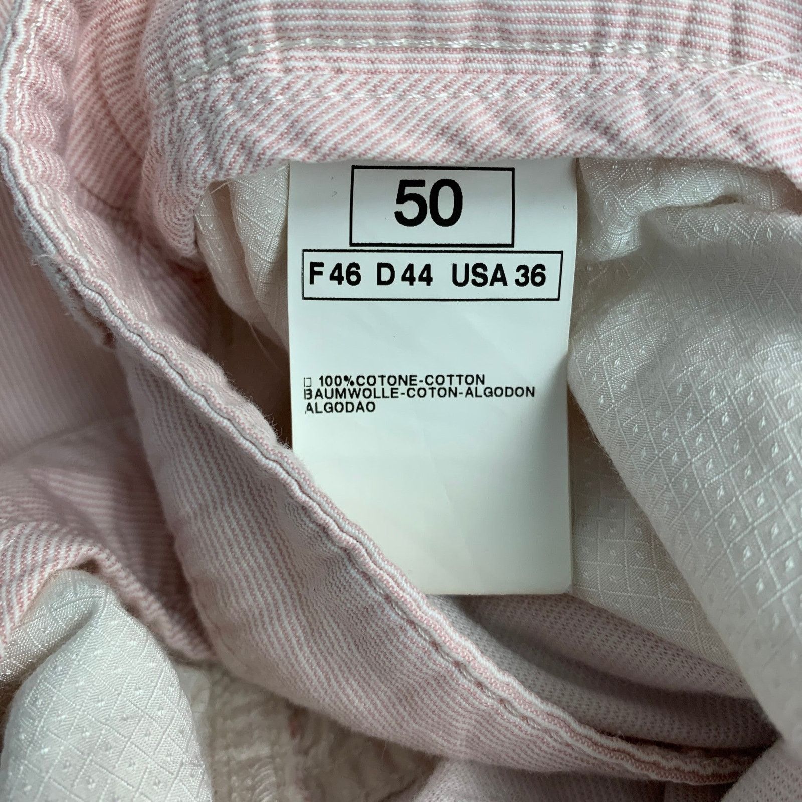 Pal Zileri Pink White Stripe Cotton 5 Pockets Casual Pants Size US 36 / EU 52 - 5 Thumbnail