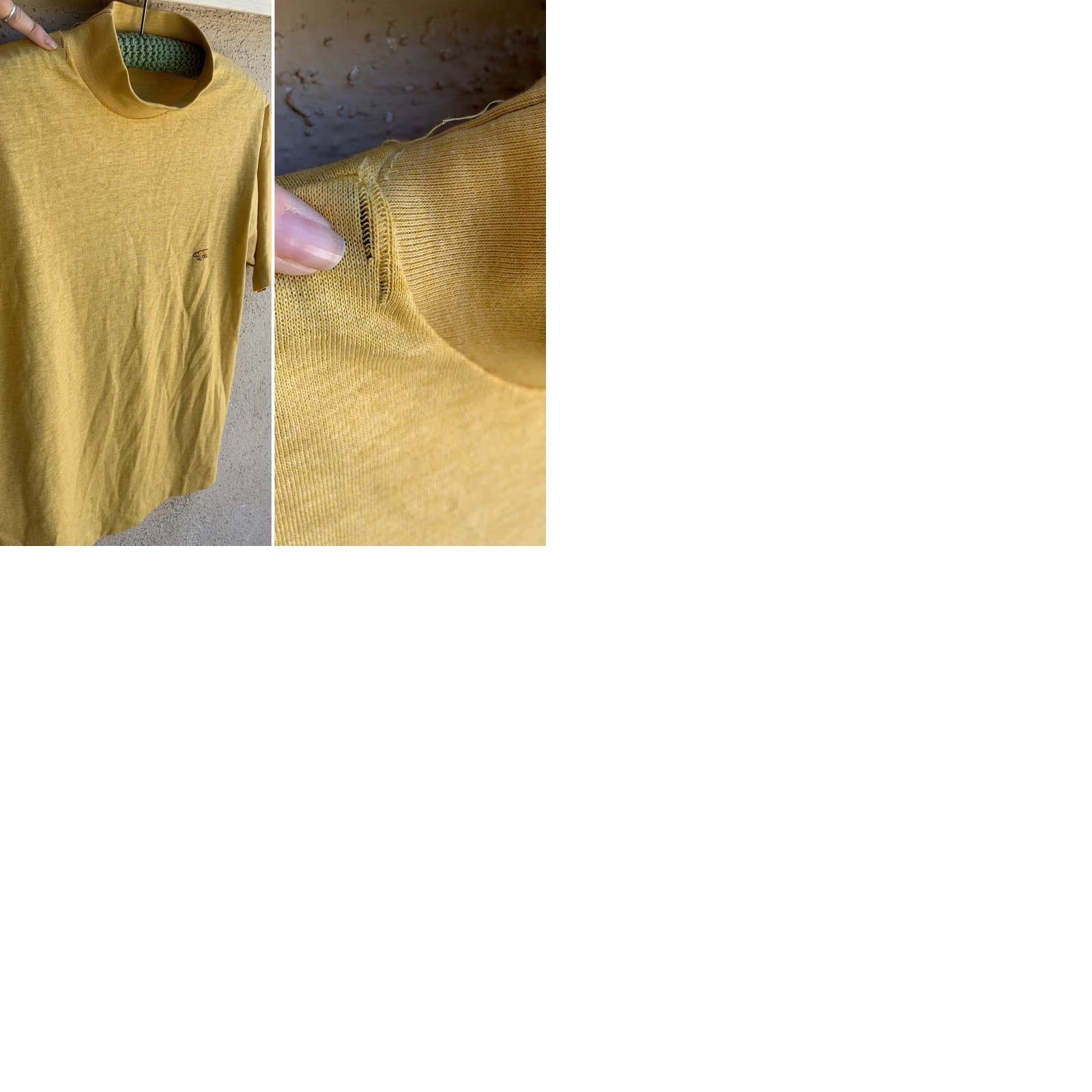 Vintage VINTAGE WPL 5127 High Neck T-Shirt Polar Bear Logo M Men Gold Short Sleeve Rockabilly Polycotton Basic Tee Size US M / EU 48-50 / 2 - 9 Thumbnail