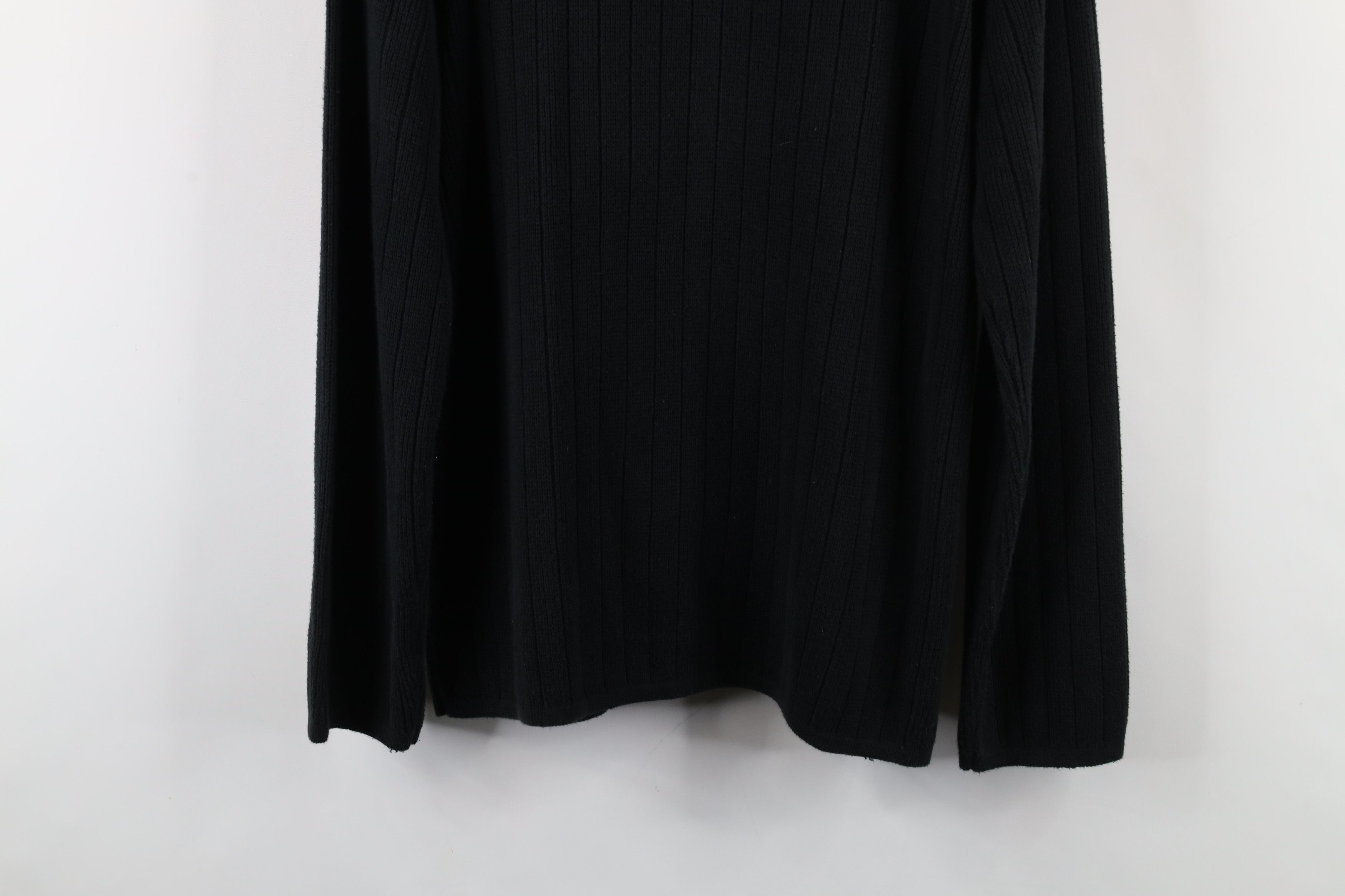 Vintage Vintage 90s Streetwear Block Ribbed Knit Mock Neck Sweater Size US M / EU 48-50 / 2 - 10 Thumbnail
