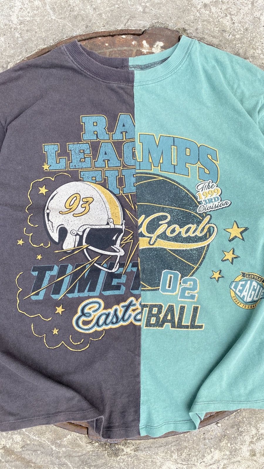 Vintage Vintage Varsity Football Baseball Cropped T Shirt Size US S / EU 44-46 / 1 - 5 Thumbnail