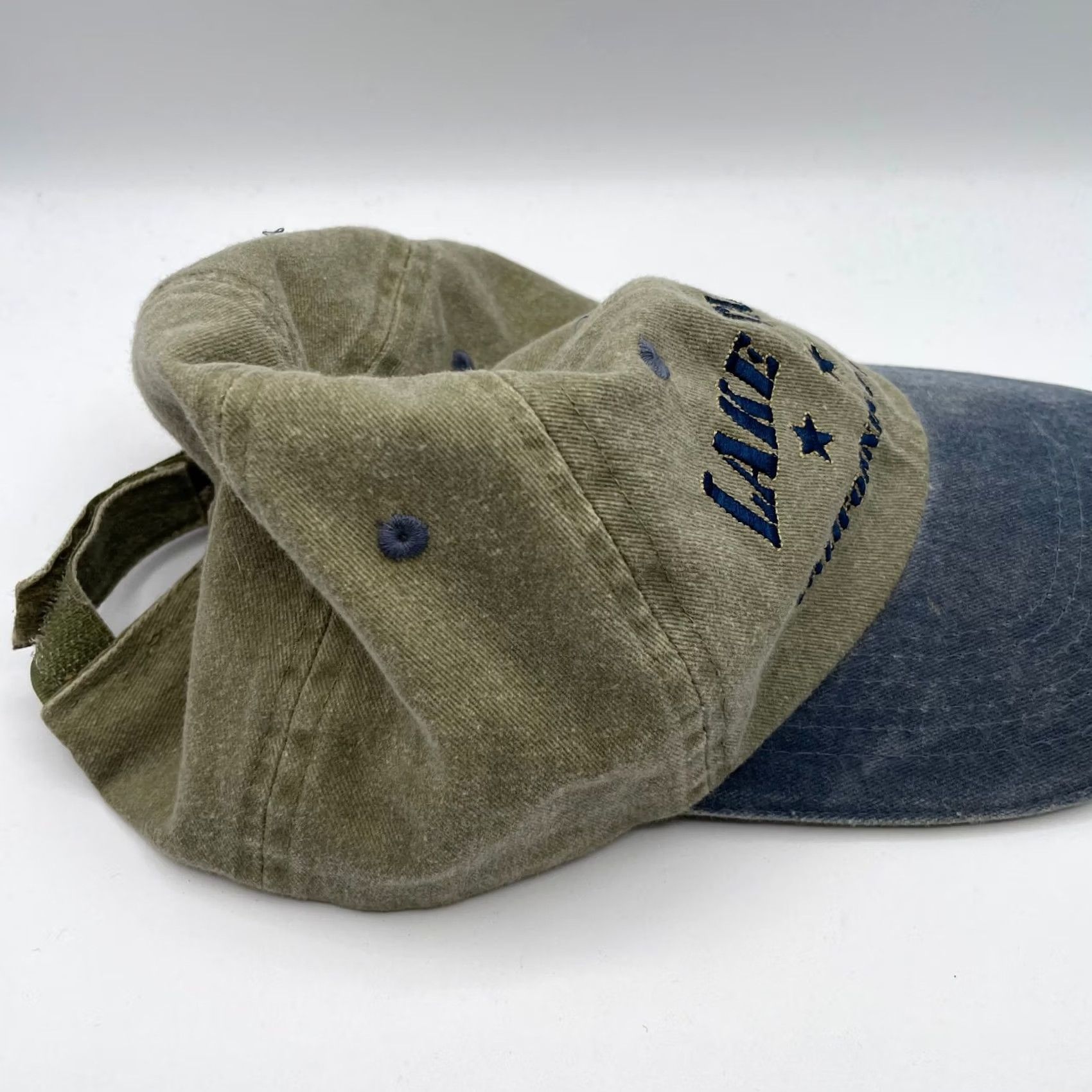 Vintage Lake Tahoe Baseball Cap Gray Blue Mens Casual Outdoor Ski Hiking Cotton Canvas Size ONE SIZE - 6 Thumbnail