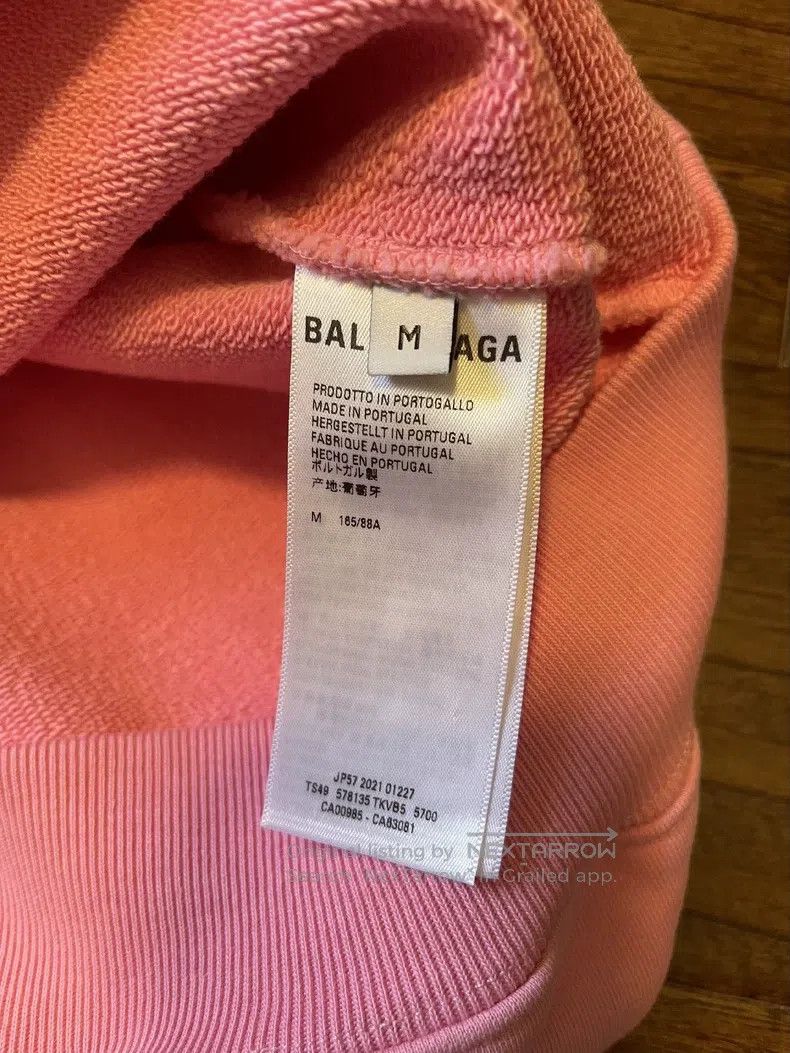 Balenciaga Balenciaga Pink Sweatshirt Size US M / EU 48-50 / 2 - 7 Thumbnail