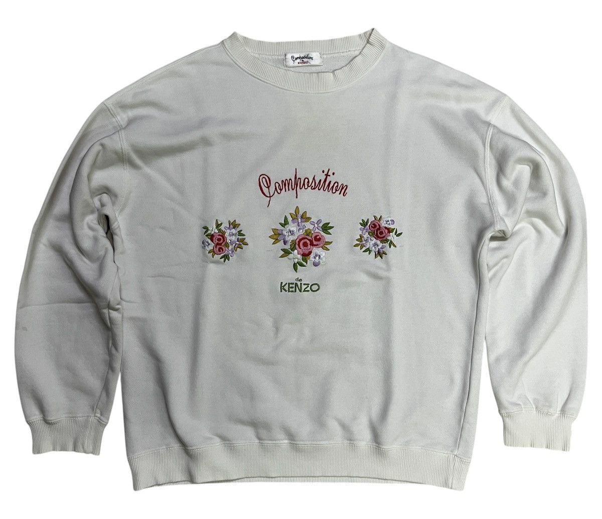 Composition by Kenzo × Kenzo × Vintage Vintage Composition Kenzo Sweatshirt Size US S / EU 44-46 / 1 - 1 Thumbnail