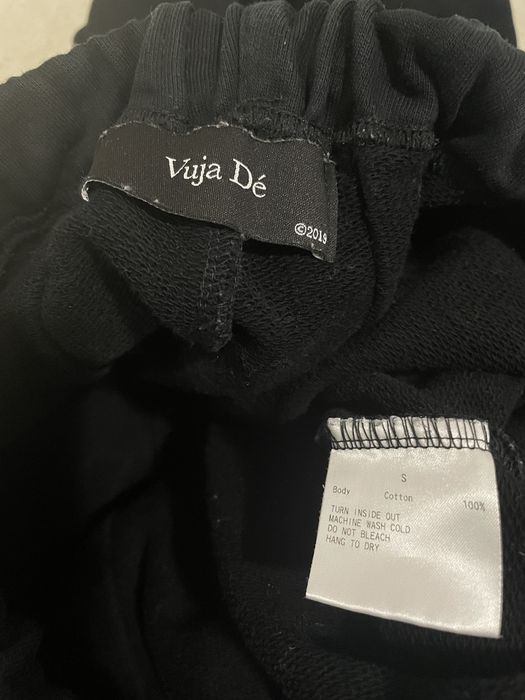 Vuja De Vuja De Pleated Flared Sweatpants Black | Grailed