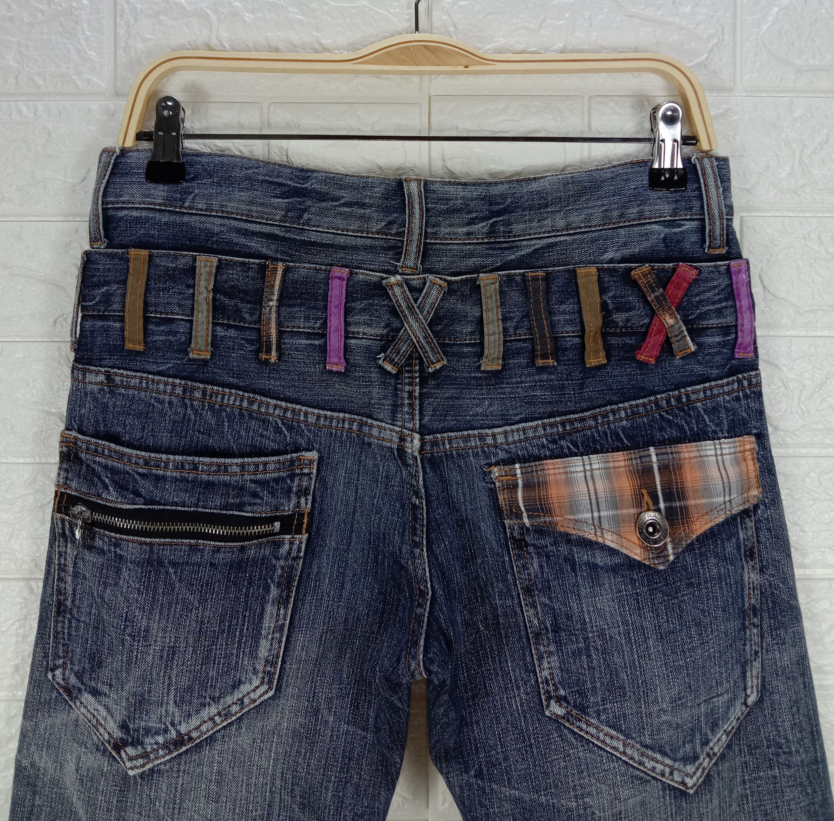 Japanese Brand Vintage Japanese Sirmione Hybrid Double Waist Jeans Size US 31 - 6 Thumbnail