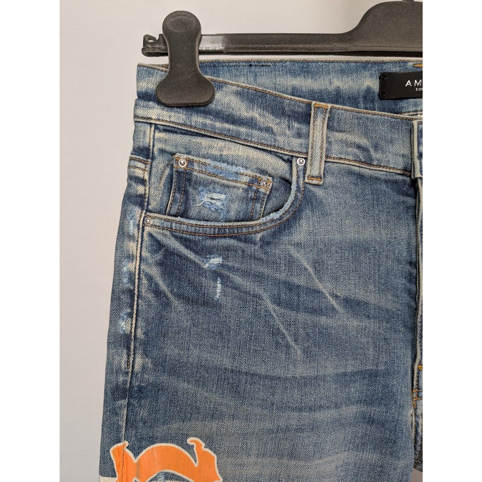 Amiri o1rshd1 TGCW Amiri Jeans in Orange Size US 34 / EU 50 - 8 Thumbnail