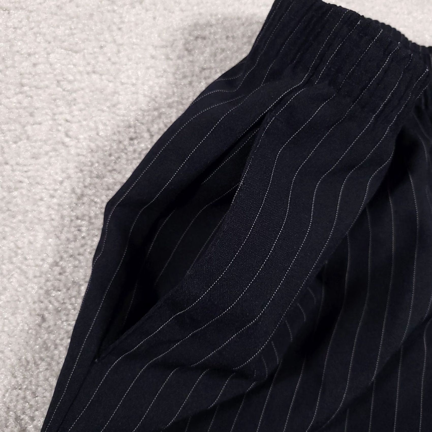 Levi's Vtg Levi Strauss & Co Bend Over Pull On Pants Women's Size 8P Blue Pinstripe USA Pants Women 8P Blue Pinstripe USA Size 30" / US 8 / IT 44 - 4 Thumbnail
