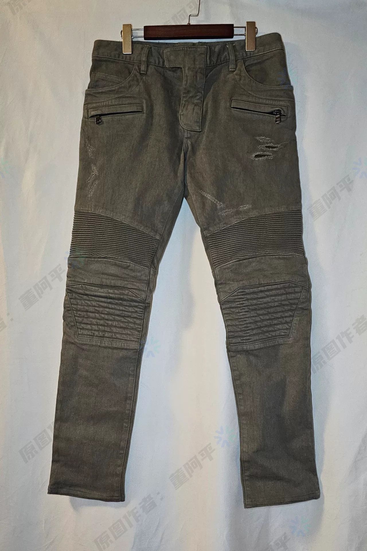 Balmain Balmain Motorcycle Style Denim Pants Size US 34 / EU 50 - 1 Preview