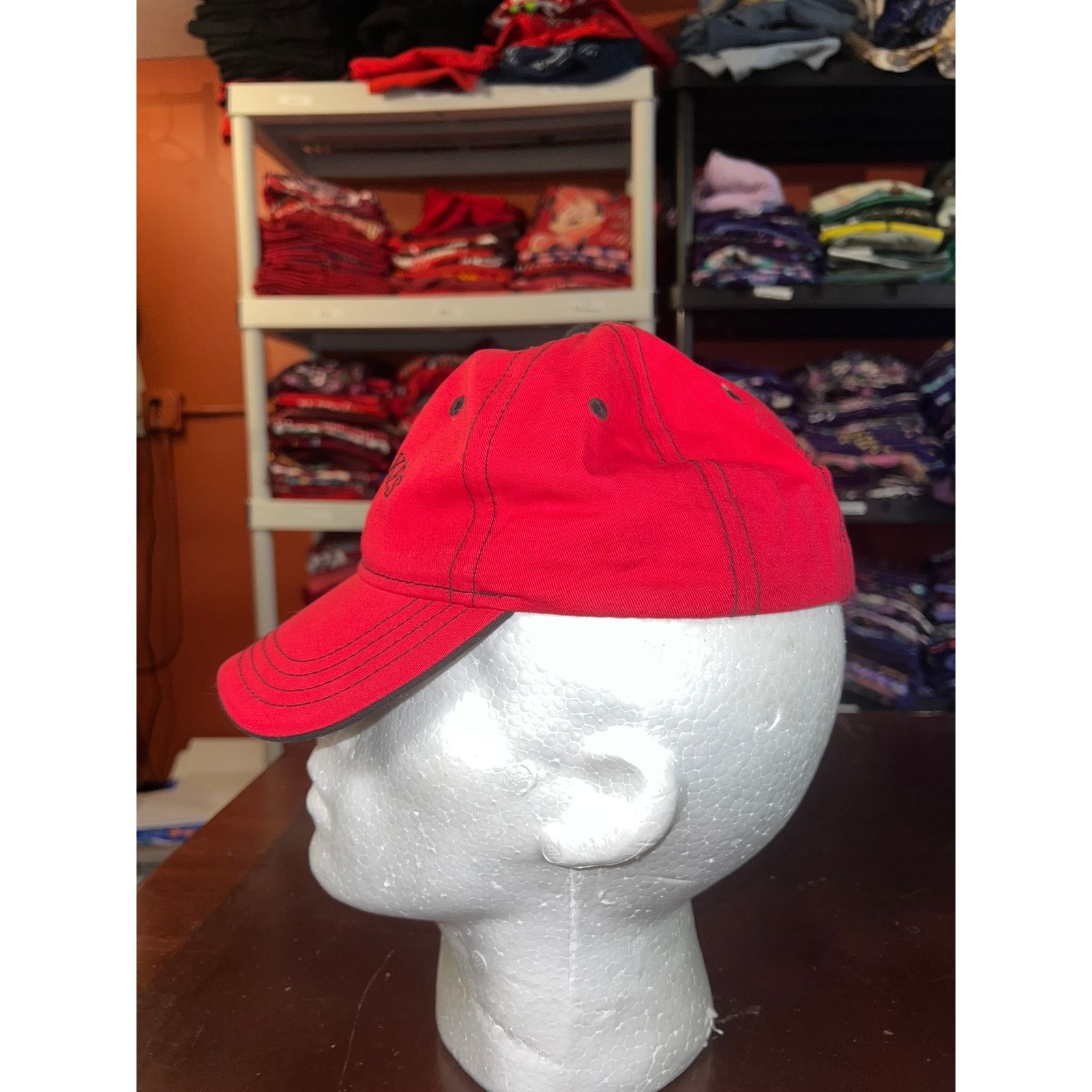 Vintage Great Lakes Hat Momentum Outfitters Red Graphic Cap Headwear Size ONE SIZE - 3 Thumbnail