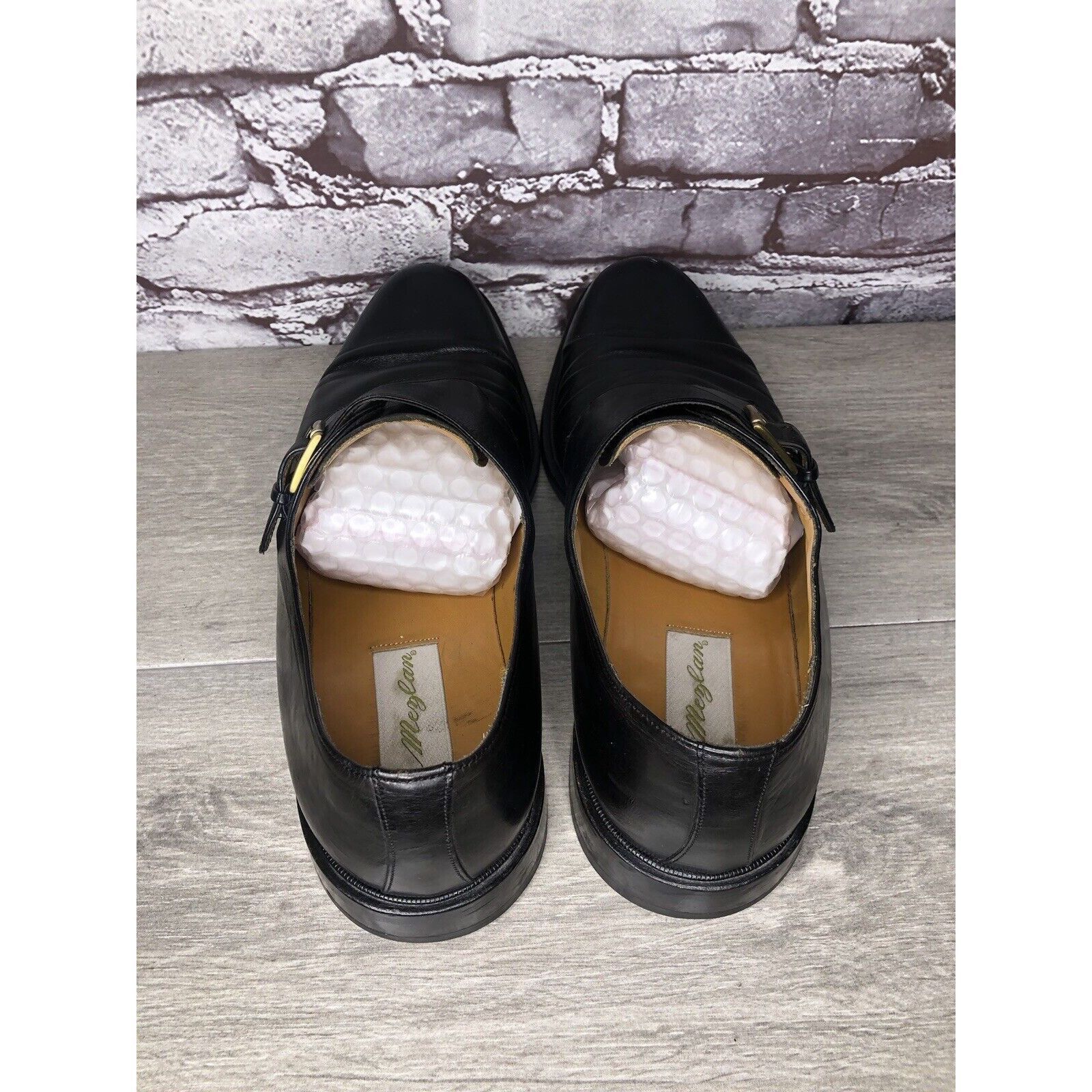 Mezlan Mezlan Tortosa Black Leather Monk Strap Leather Dress Shoes Size US 13 / EU 46 - 6 Thumbnail