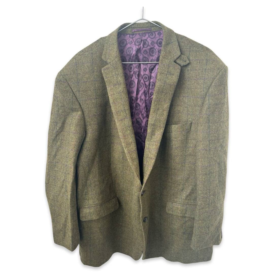 Vintage Blazer tweed elbow patches blazer #1217 Size US L / EU 52-54 / 3 - 1 Thumbnail