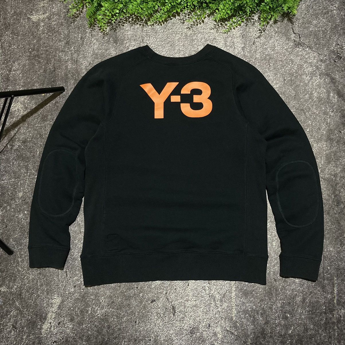 Yohji Yamamoto Y-3 Big Logo Crew Sweatshirt