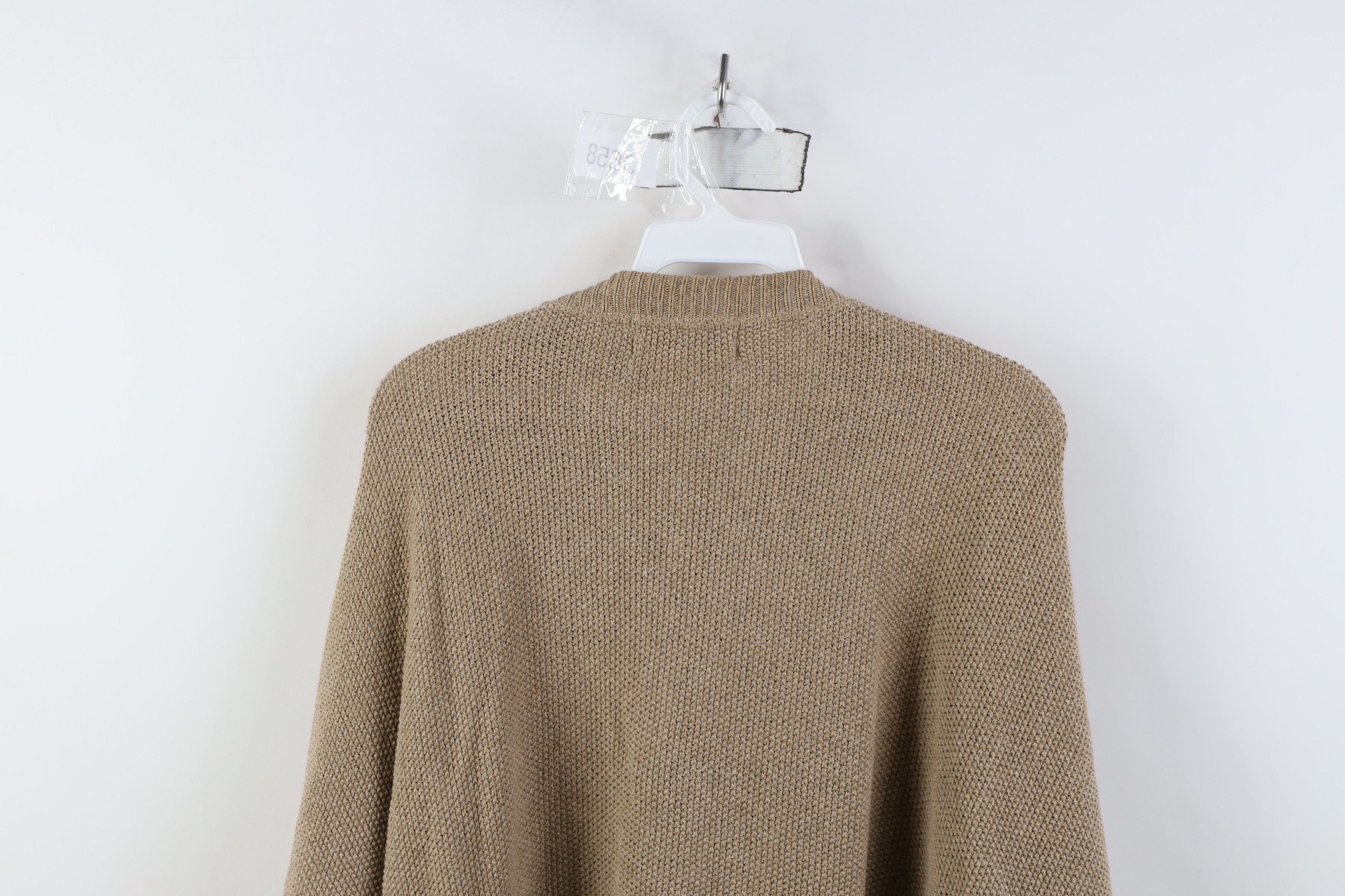 Eddie Bauer Vintage 90s Eddie Bauer Knit Henley Sweater Brown USA Size US XL / EU 56 / 4 - 9 Thumbnail
