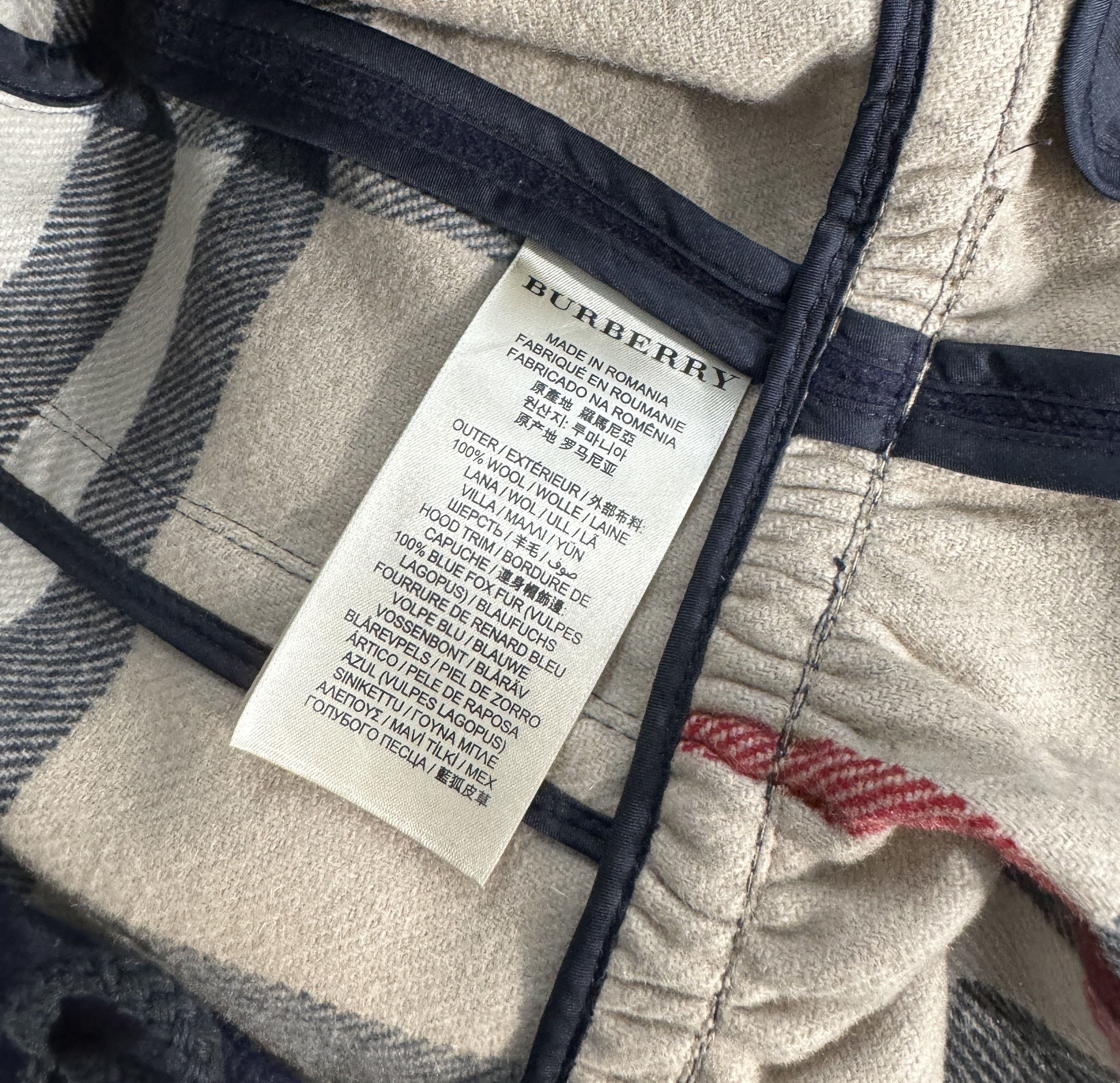 Burberry Burberry Brit Nova Check Duffle Coat Jacket Wool US 2 UK 4 Size XS / US 0-2 / IT 36-38 - 14 Thumbnail