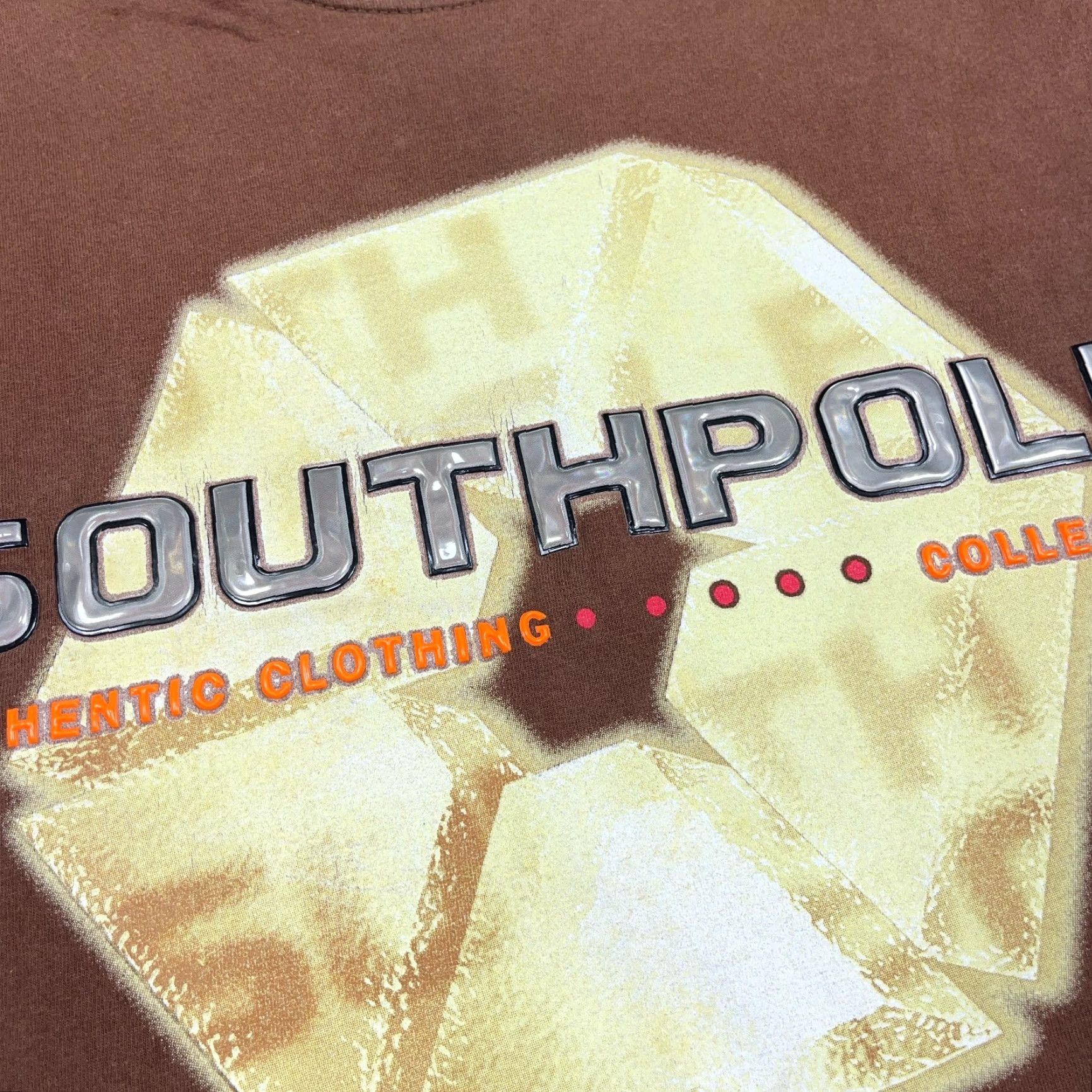 Southpole VINTAGE Southpole Shirt Men M Brown Logo Graphic Print T-Shirt 80s Grunge USA Skate Size US M / EU 48-50 / 2 - 5 Thumbnail