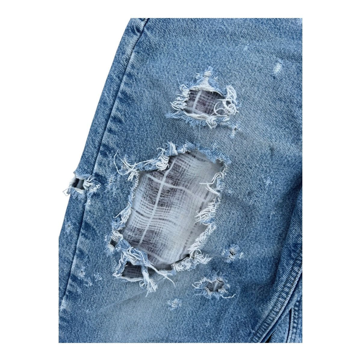 Carhartt Carhartt B21 DST Distressed Flannel-Lined Denim Jeans 34x30 Size US 34 / EU 50 - 5 Thumbnail