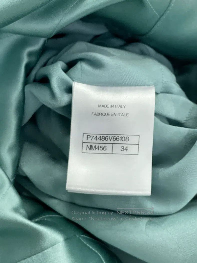 Chanel Chanel 23P Lake Blue Silk Drawstring Windbreaker Jacket Size XXS / US 00 / IT 34 - 6 Thumbnail