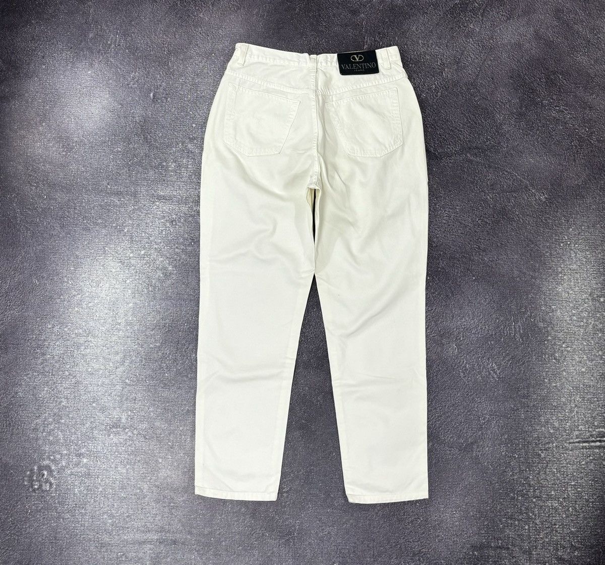 Valentino Vintage Valentino Women’s White Italian Luxury Pants Jeans Size 30" / US 8 / IT 44 - 1 Thumbnail
