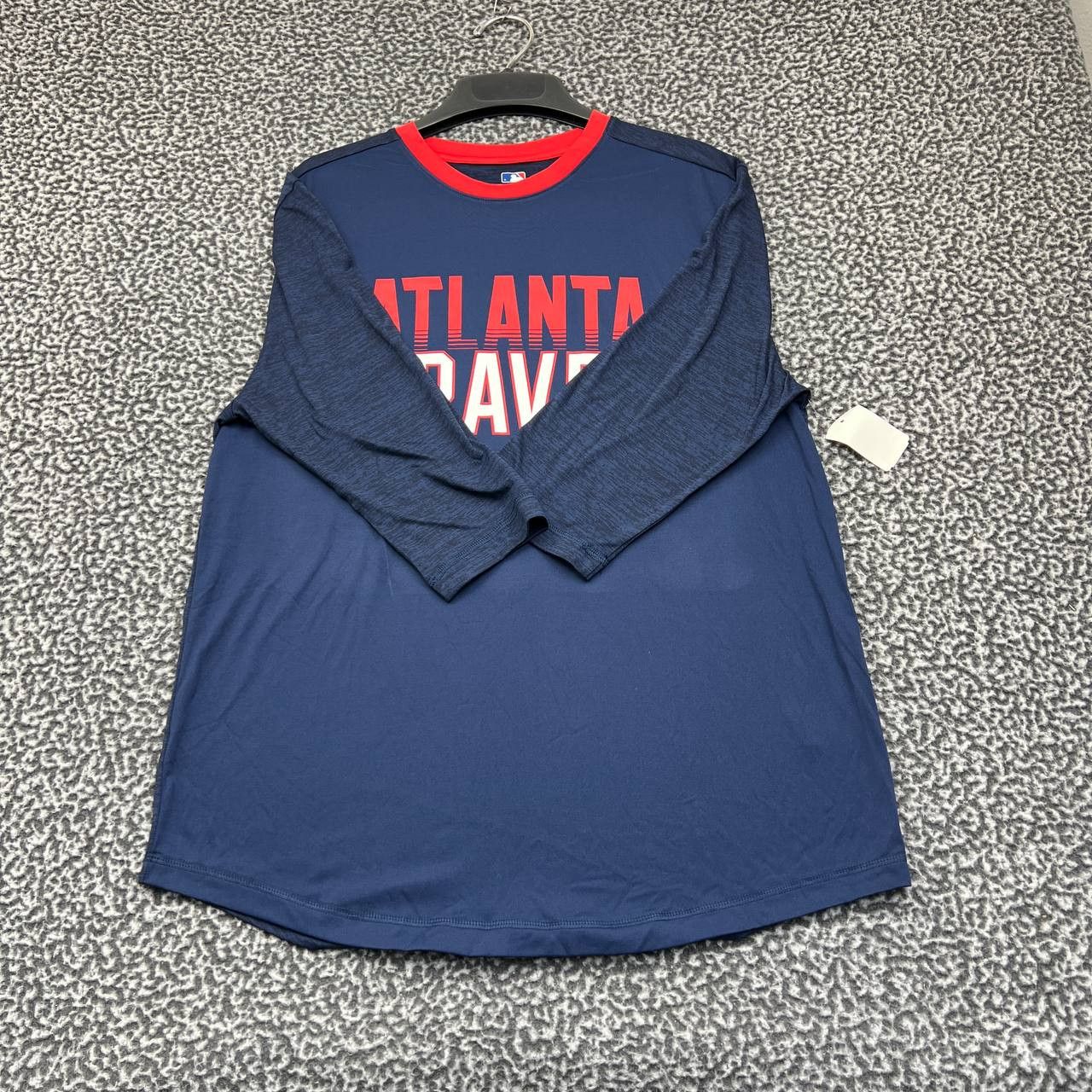 MLB Atlanta Braves Shirt Men Large Blue MLB Long Sleeve New L Size US L / EU 52-54 / 3 - 2 Thumbnail