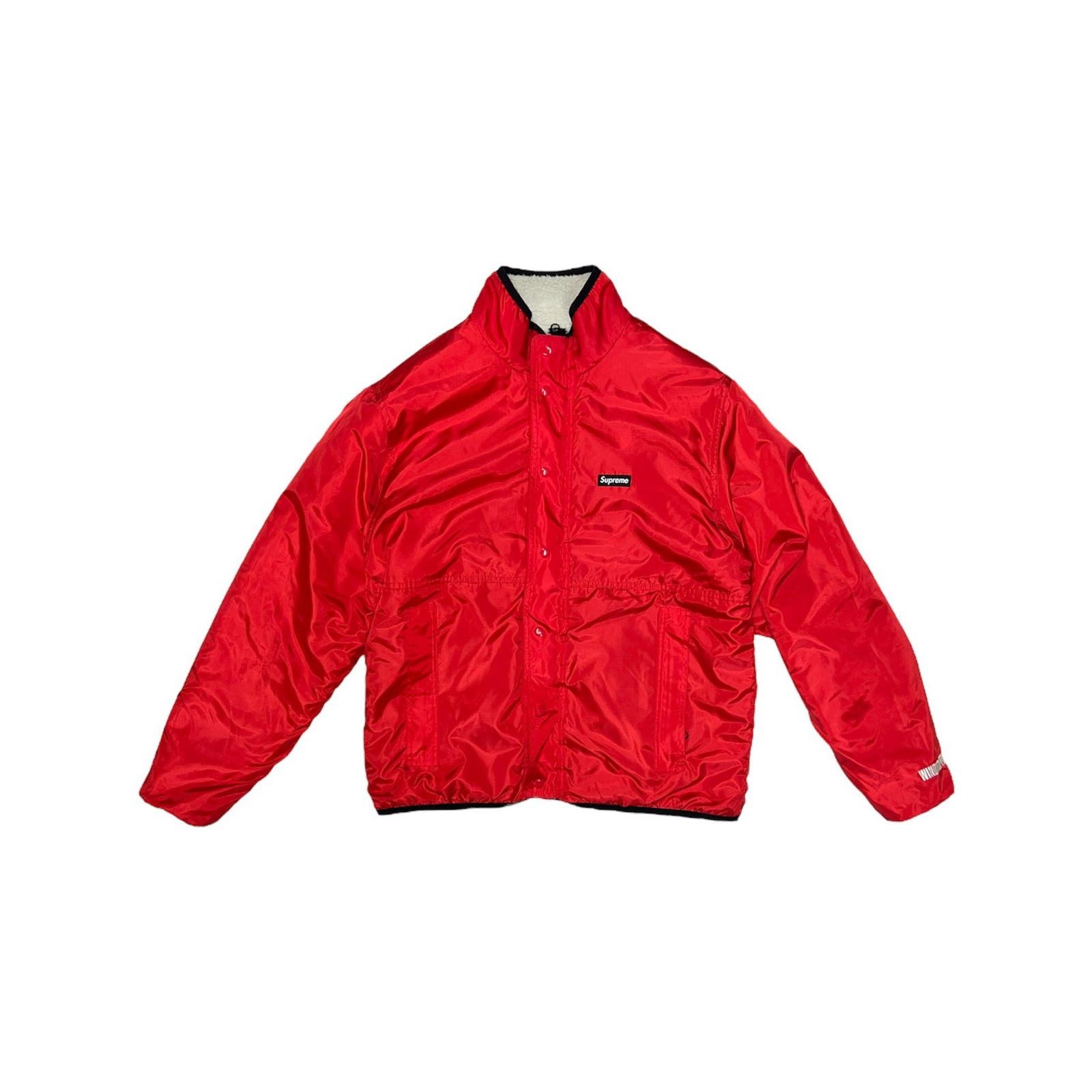 Supreme reversible logo fleece jacket store