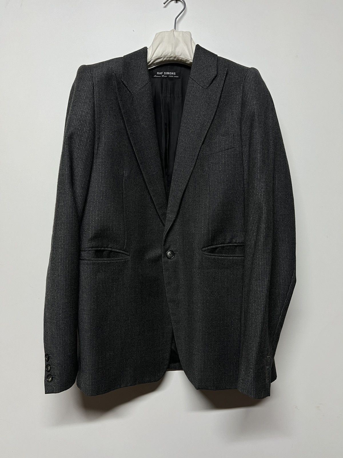 Raf Simons 98-99AW Stripe Blazer Size 50R - 1 Thumbnail