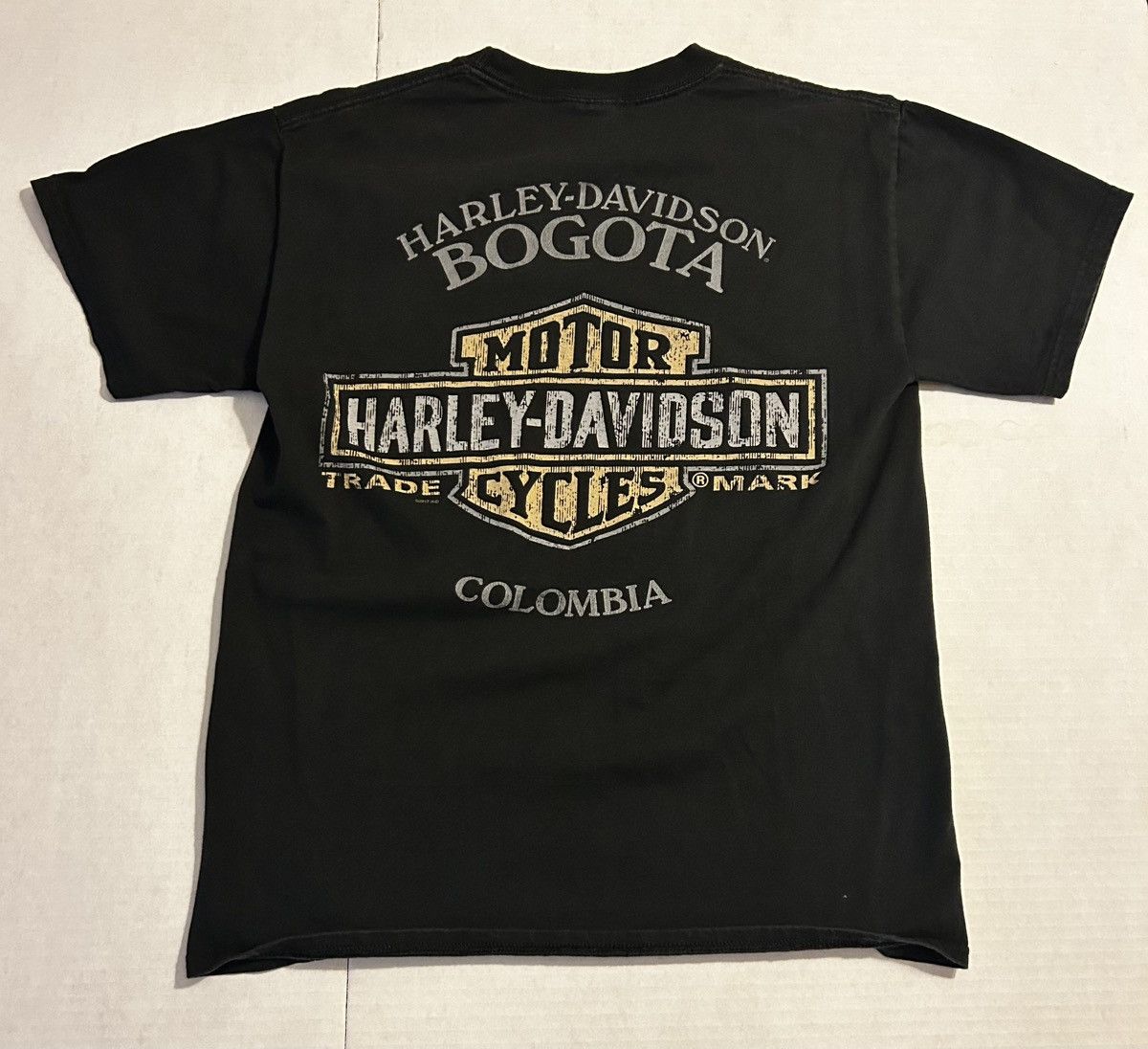 Harley Davidson × Vintage Vintage Harley Davidson Bogota Columbia Tee Size US M / EU 48-50 / 2 - 2 Thumbnail