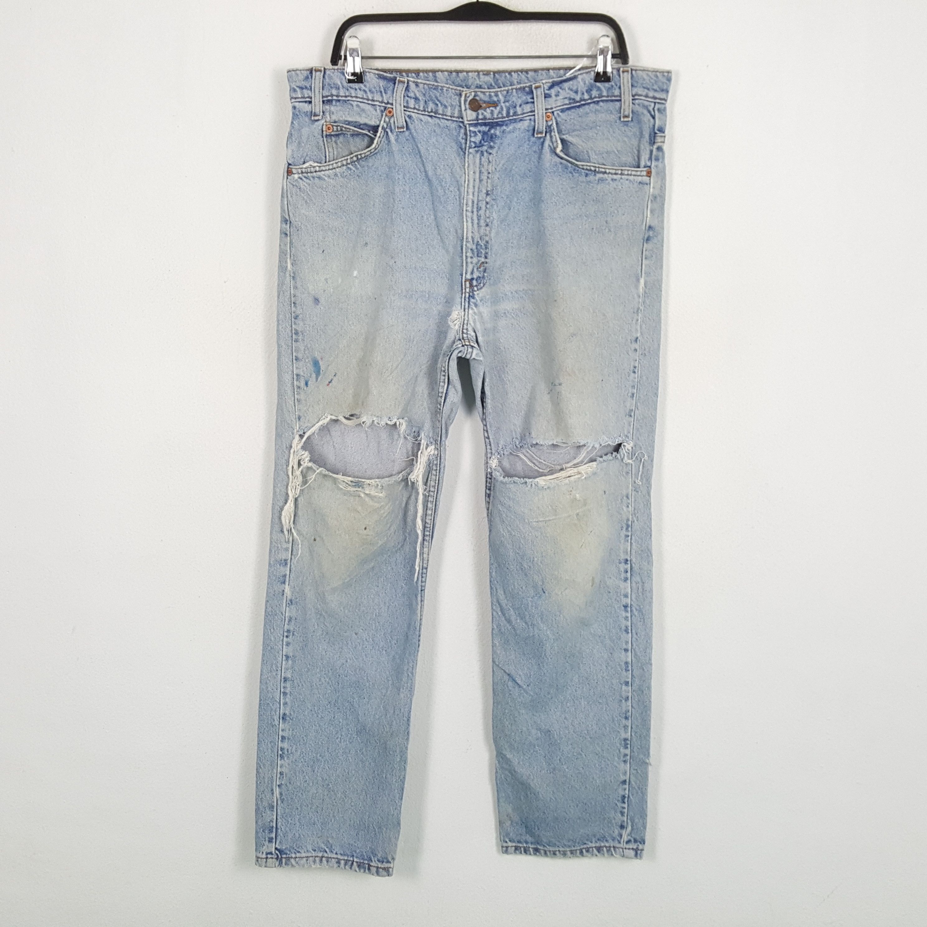 image of Distressed Denim x Levis Streetwear Distressed Jeans in Blue Jean, Men's (Size 36)