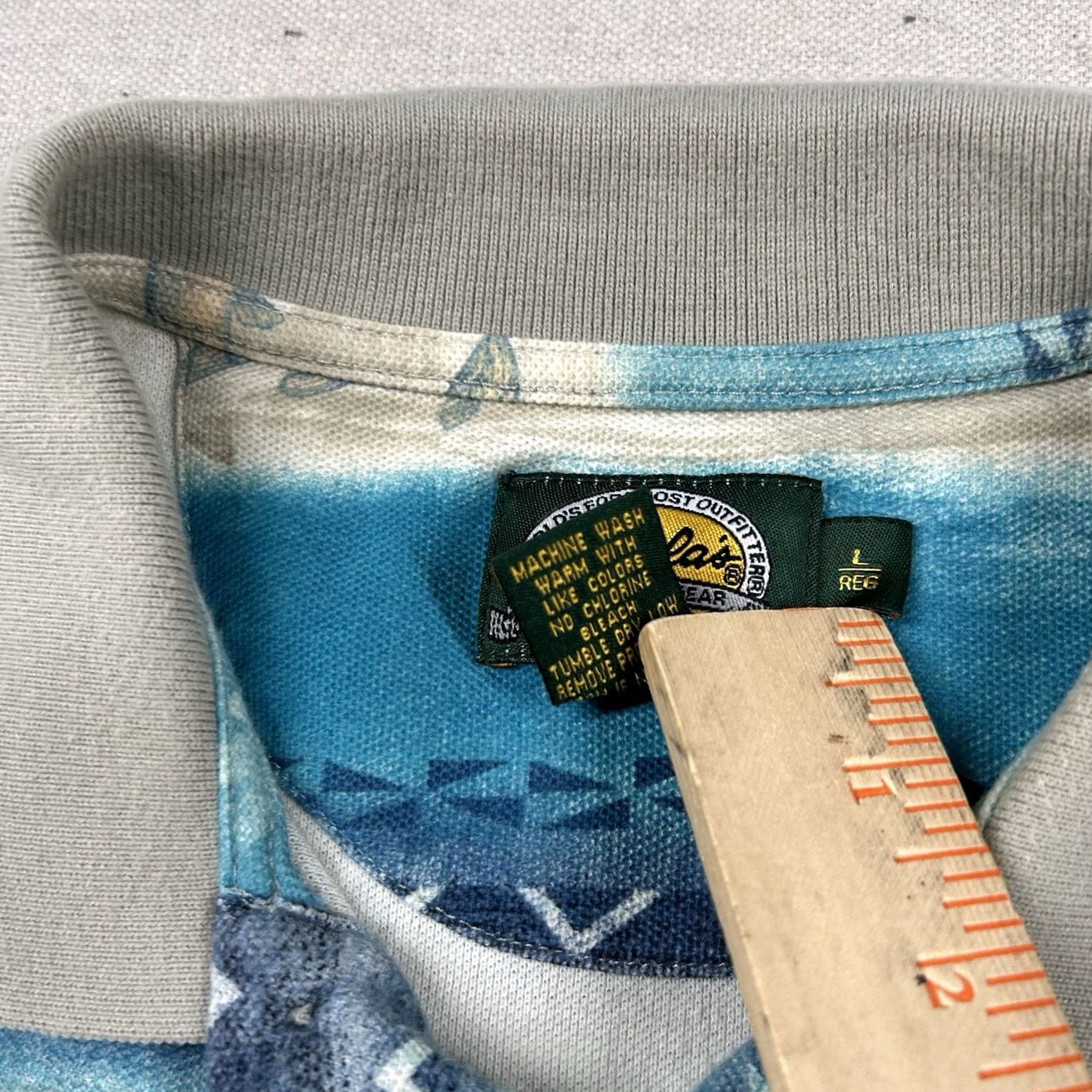 Vintage Vintage Cabela'S Shirt Mens L Polo All Over Print Fish Nature Outdoors Canada Size US L / EU 52-54 / 3 - 4 Thumbnail