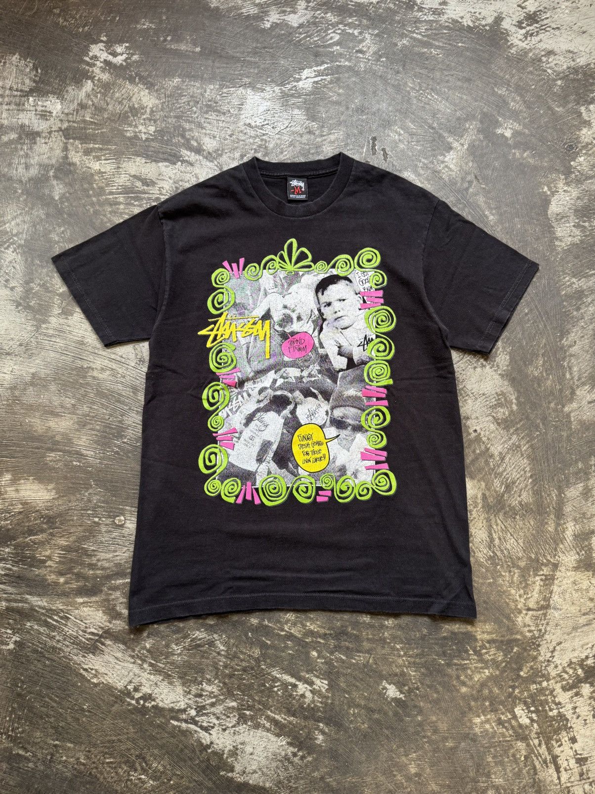 Stussy VINTAGE STUSSY KIDS PHOTO TEE Size US M / EU 48-50 / 2 - 1 Thumbnail