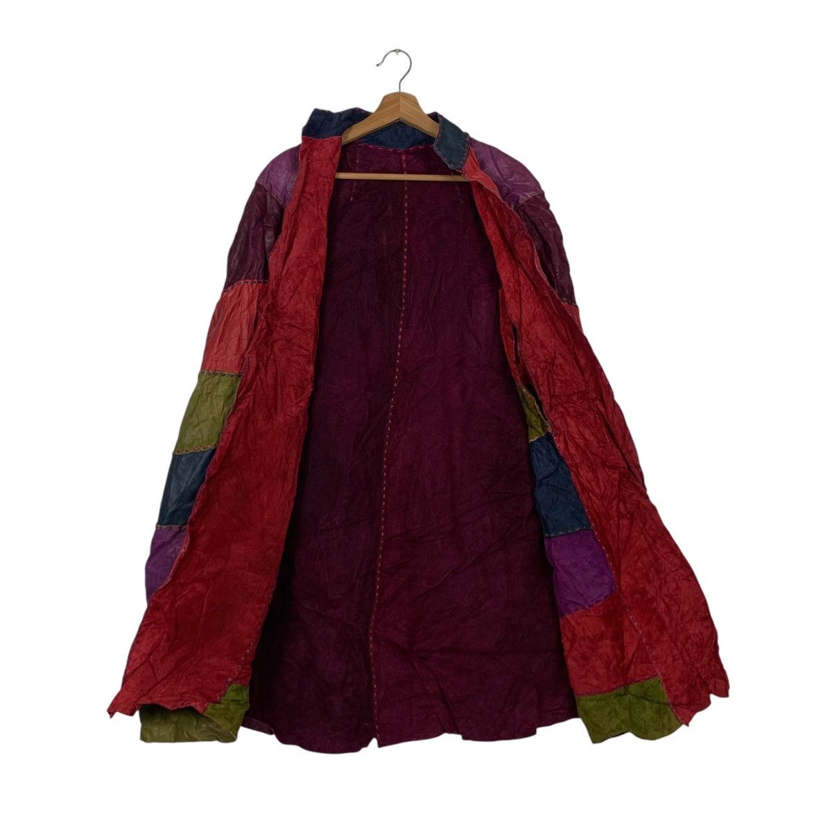 Handmade Handmade Patchwork Leather Cape #2165-C95 Size US XXL / EU 58 / 5 - 11 Thumbnail