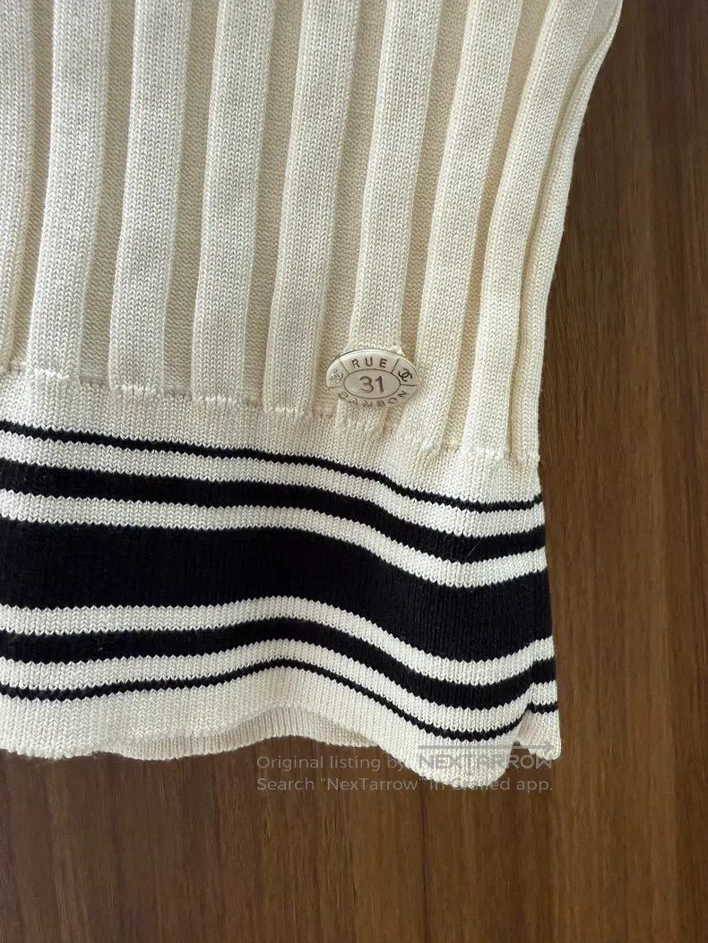 Chanel Chanel 31 Cloak jacquard design knitted short sleeves Size XXS / US 00 / IT 34 - 3 Thumbnail