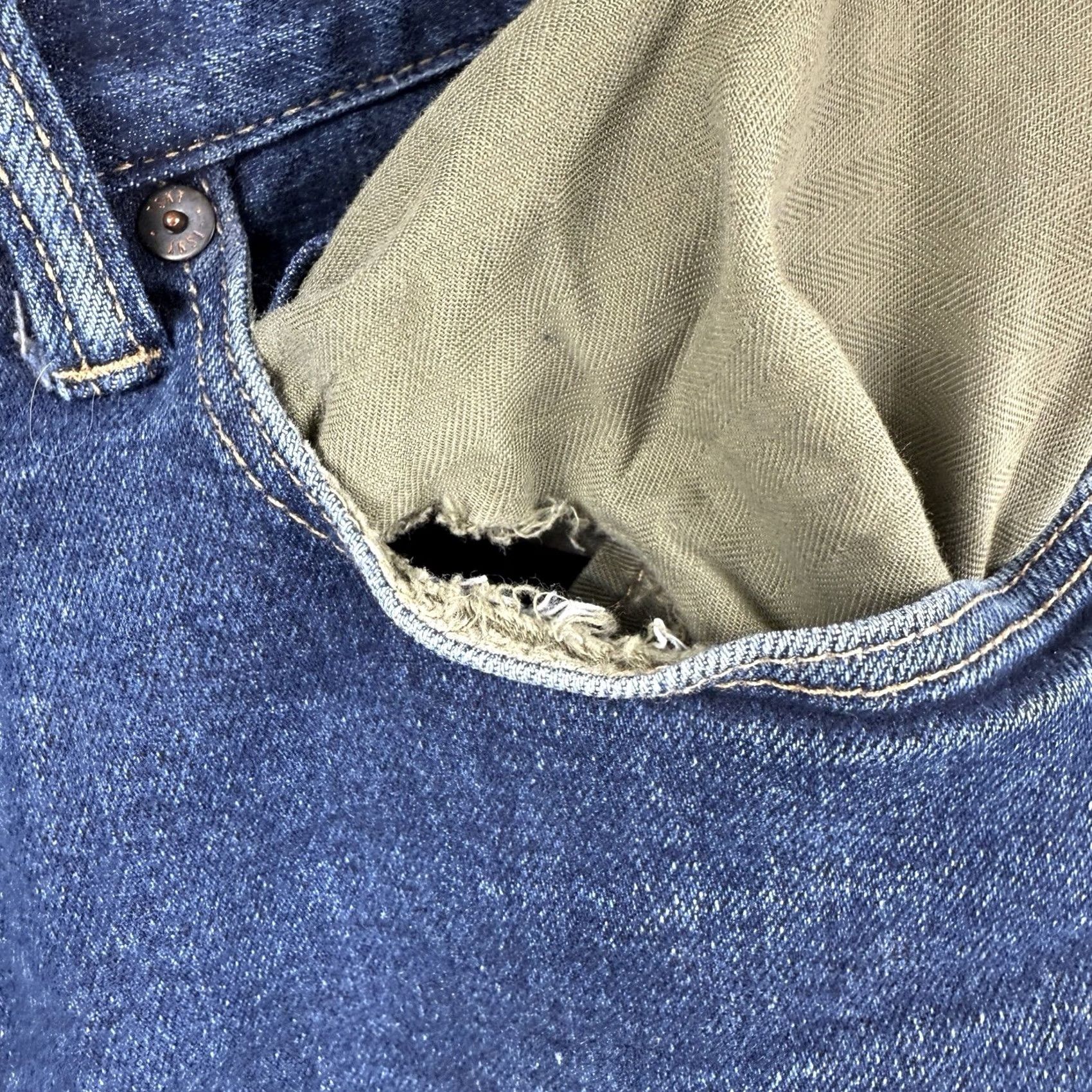 Todd Snyder Todd Snyder Jeans Men 33x31 Blue Slim Fit Stretch 5-Pocket Denim Size US 33 - 6 Thumbnail