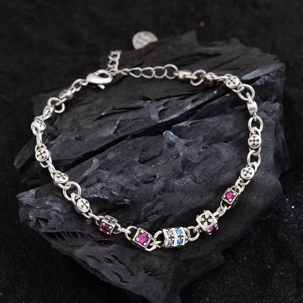 Jewelry Shiny Colorful Crystal Bracelet Size ONE SIZE - 4 Thumbnail