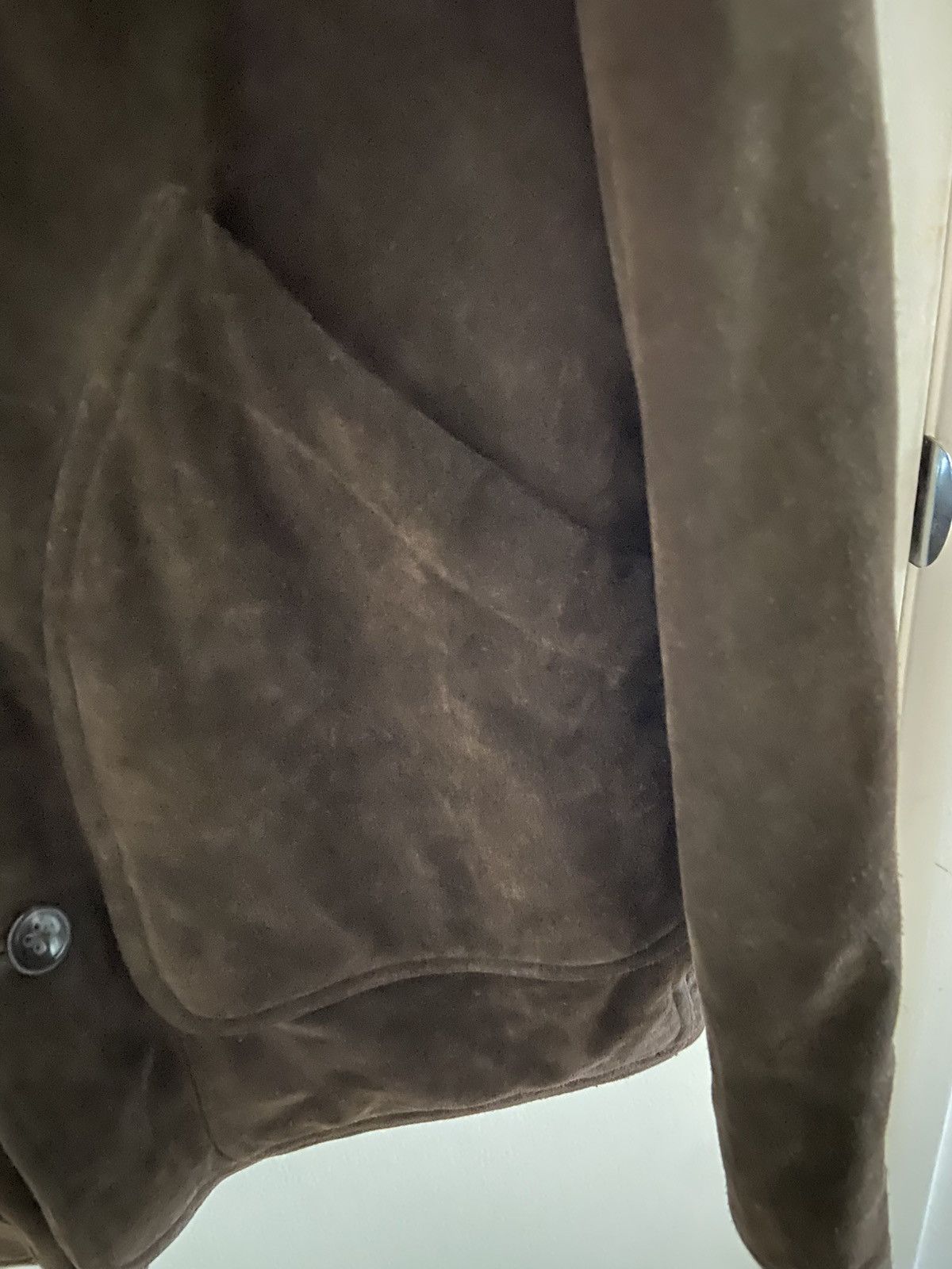 Banana Republic Suede Leather Jacket Size US L / EU 52-54 / 3 - 2 Thumbnail
