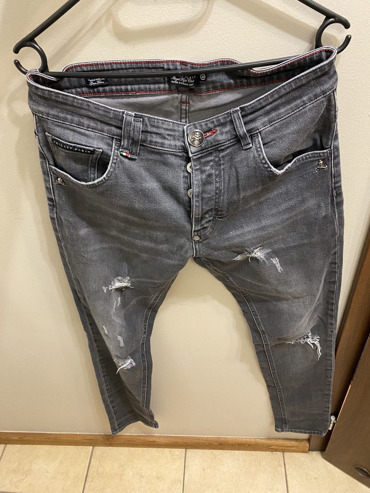 Other Luxury philipp plein jeans trousers drip Small skeleton Size US 32 / EU 48 - 1 Thumbnail