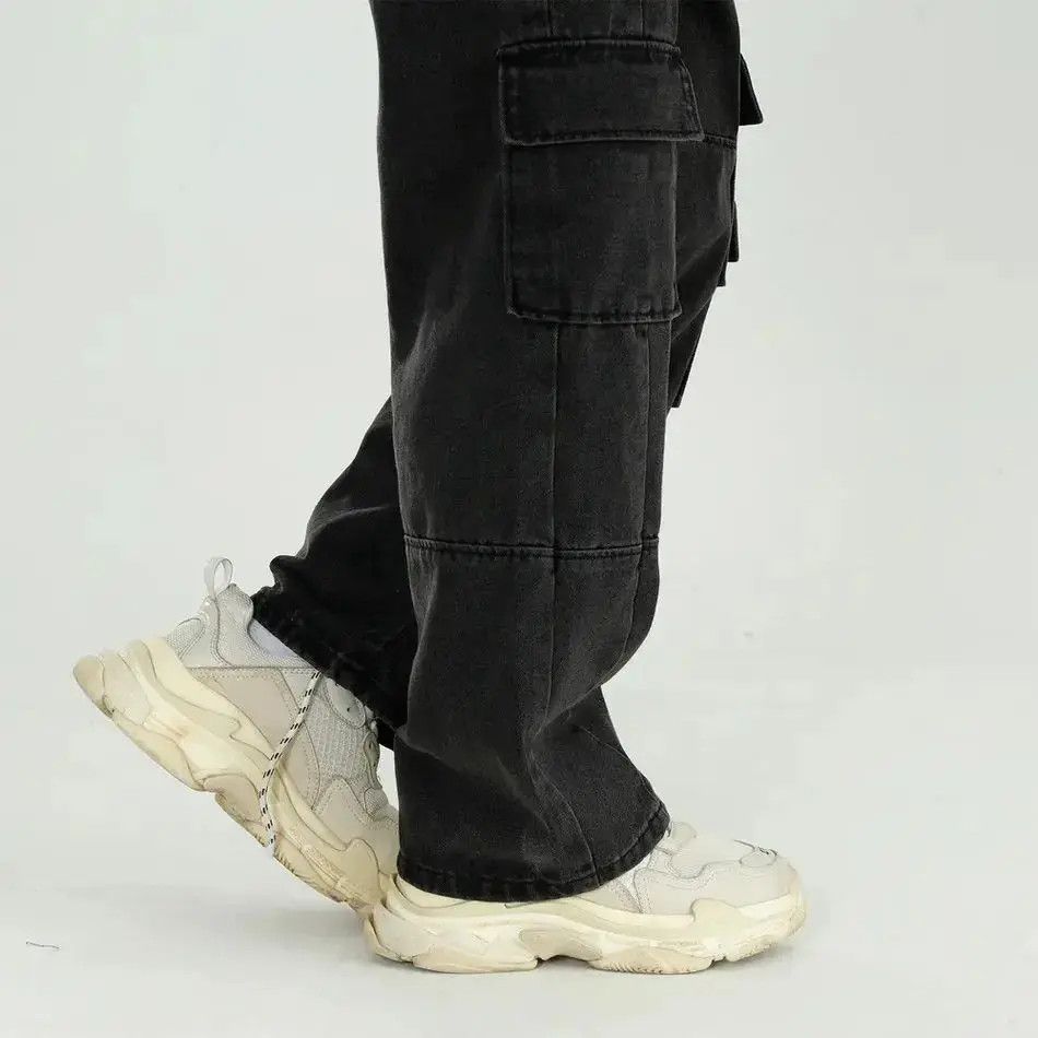 Japanese Brand Retro loose wide leg pocket jeans Size US 32 / EU 48 - 3 Thumbnail