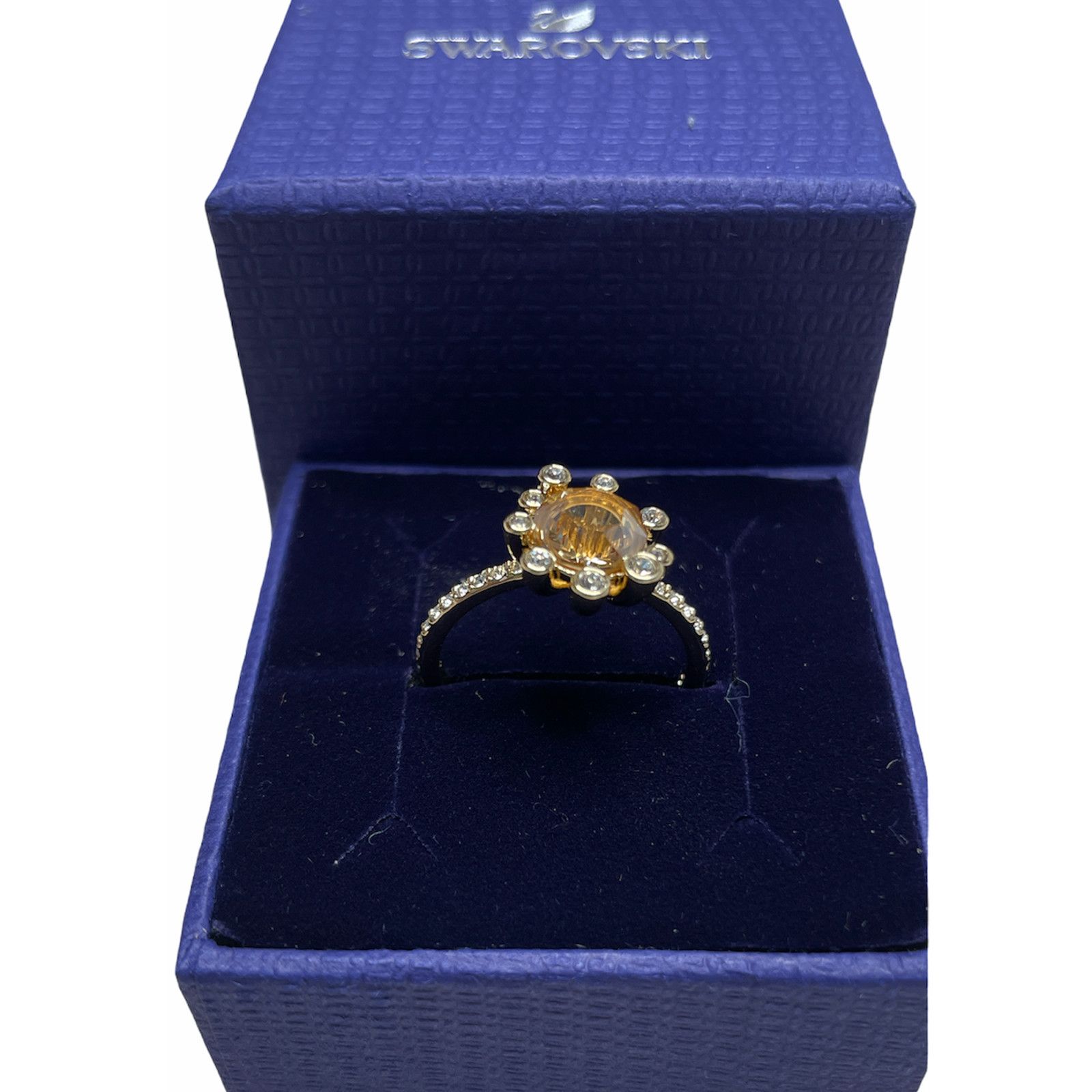 Swarovski Swarovski Olive Ring Multi-colored, Gold-tone plated USA 9 Size ONE SIZE - 1 Thumbnail