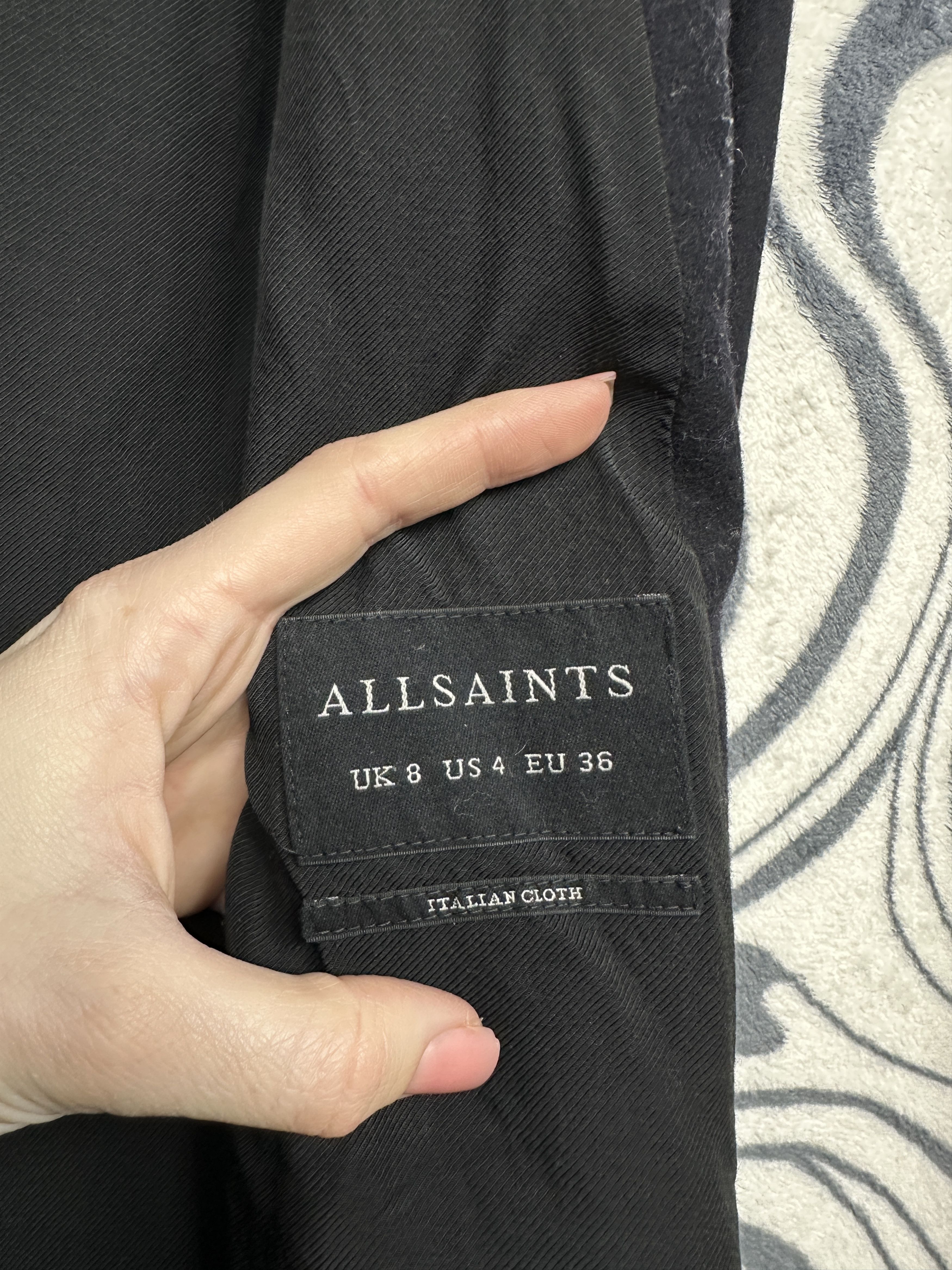 Allsaints AllSaints Womens Ora Wool Coat Jacket Capes Ladies Size S / US 4 / IT 40 - 3 Thumbnail