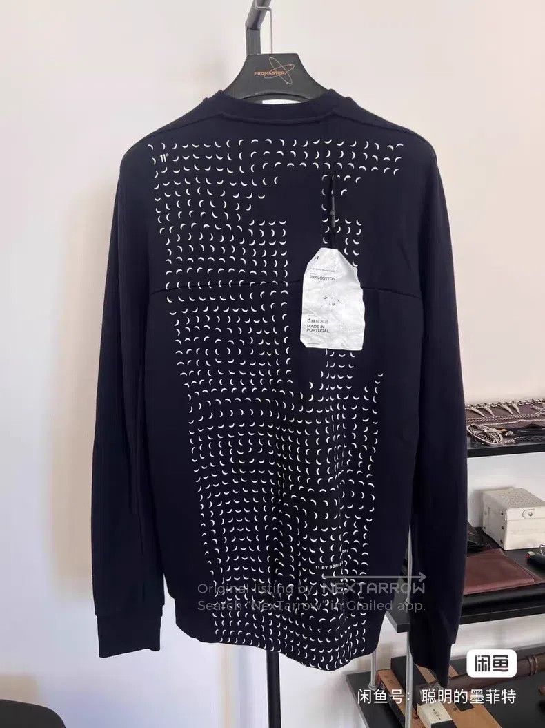 Boris Bidjan Saberi Boris Bidjan Saberi Cotton Crescent Long Sleeve Sweater Size US XS / EU 42 / 0 - 1 Thumbnail