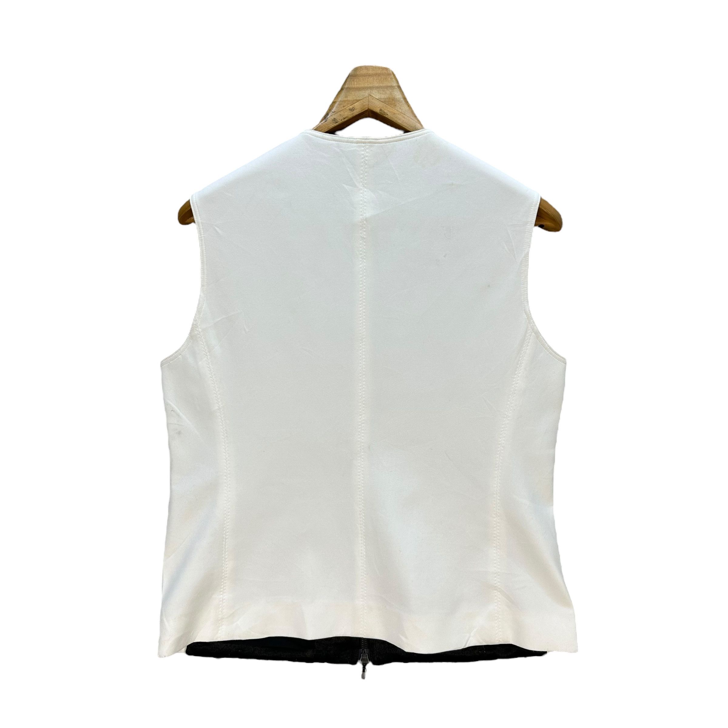 LANVIN SPORT Black White Polyester Vest #A69-1661