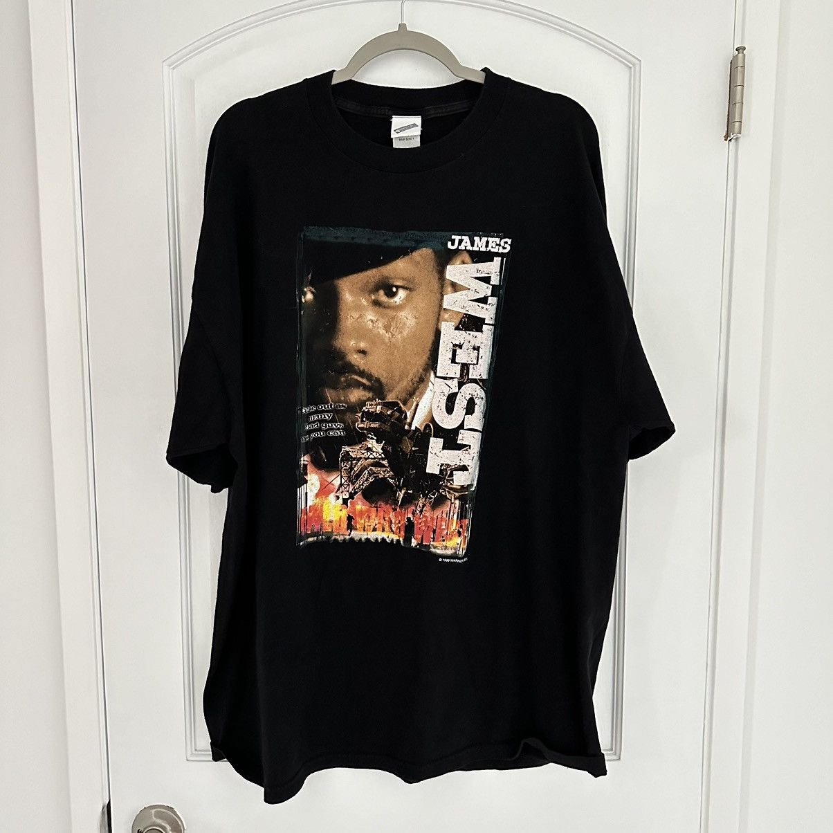 image of 1999 Wild Wild West Movie Promo Shirt in Black, Men's (Size 2XL)