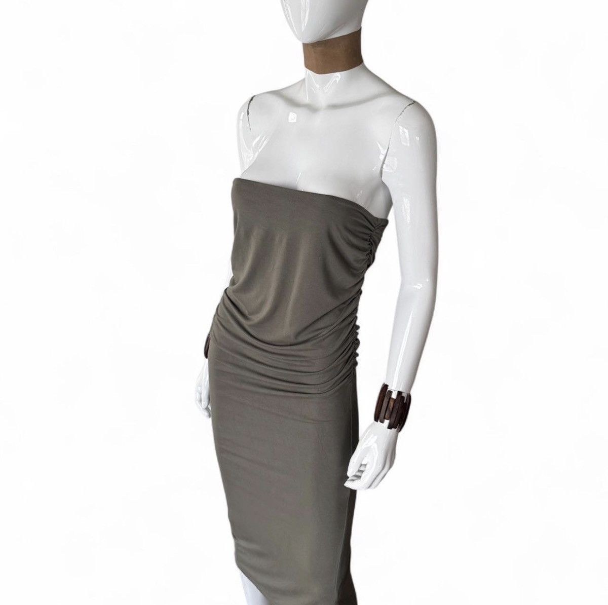 Entire Studios Entire Studios Subversive Basics Strapless Ruched Dress Size S / US 4 / IT 40 - 2 Thumbnail