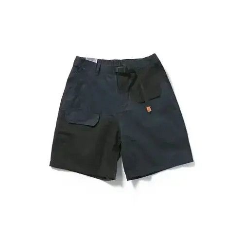 20SS Indigo Union Japan Navy Patchwork Worker Shorts