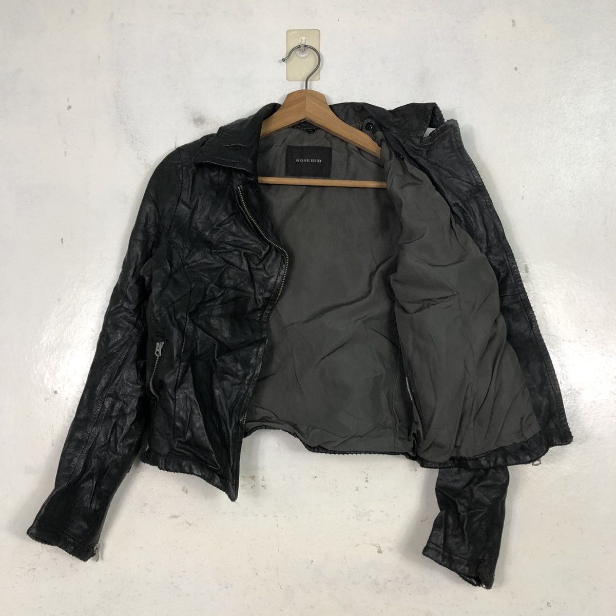 Japanese Brand 📌Cropped Biker Leather Jacket Rose Bud Bondage Size US M / EU 48-50 / 2 - 13 Thumbnail