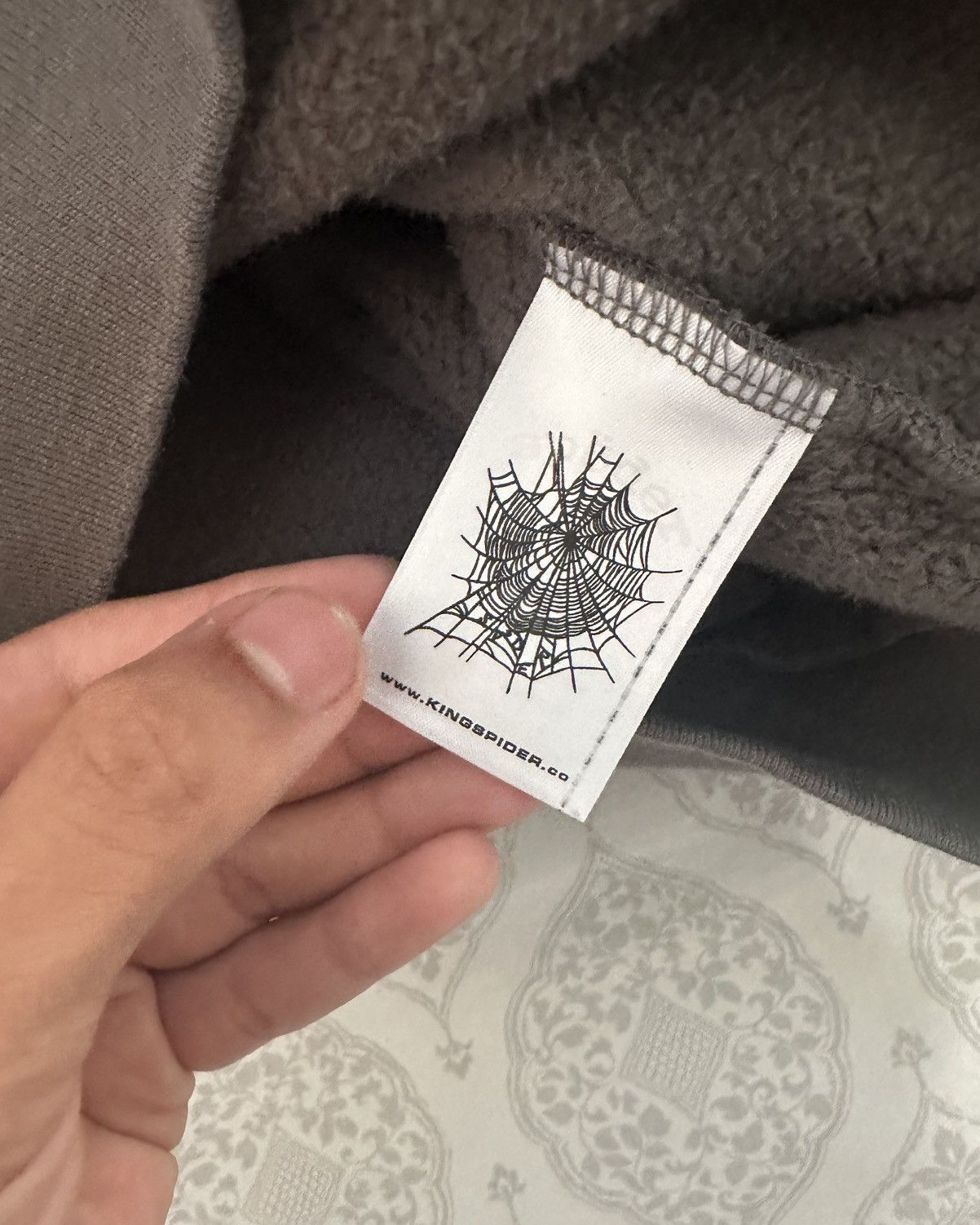 Sp5der Sp5der (Spider) Punk V2 Hoodie ‘Slate Grey’ Size US L / EU 52-54 / 3 - 4 Thumbnail