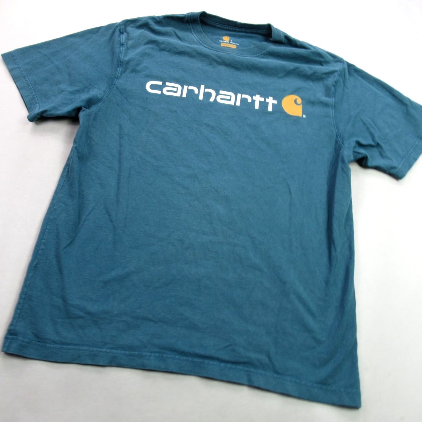 Carhartt Carhartt Mens Shirt Large Short Sleeve Crew Neck Blue Casual Lightweight Shirt Mens L Blue Carhartt Size US L / EU 52-54 / 3 - 2 Thumbnail