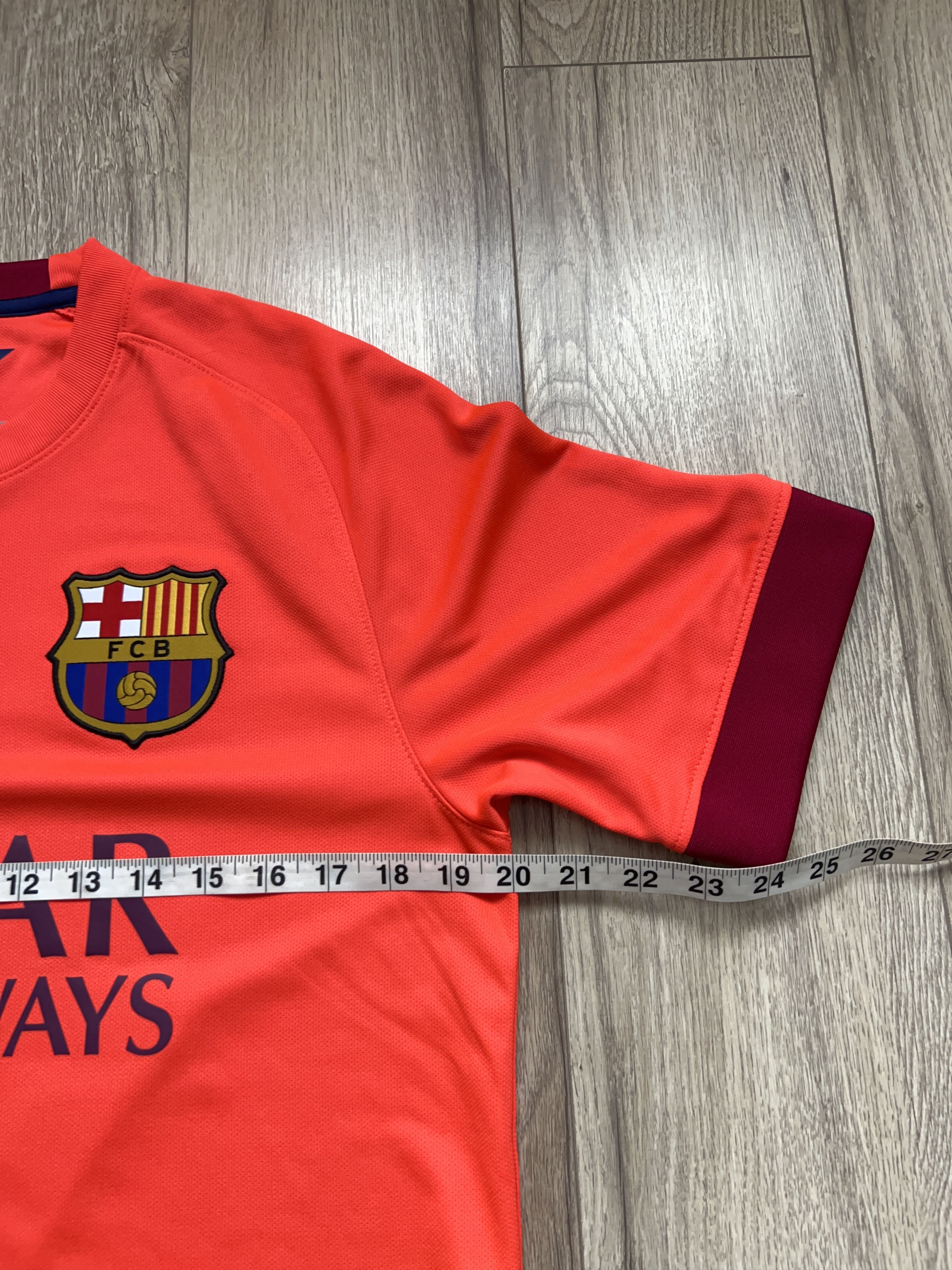 Nike FCB 2014 2015 Away Football Soccer Kit Set Jersey Shorts Size US M / EU 48-50 / 2 - 8 Thumbnail