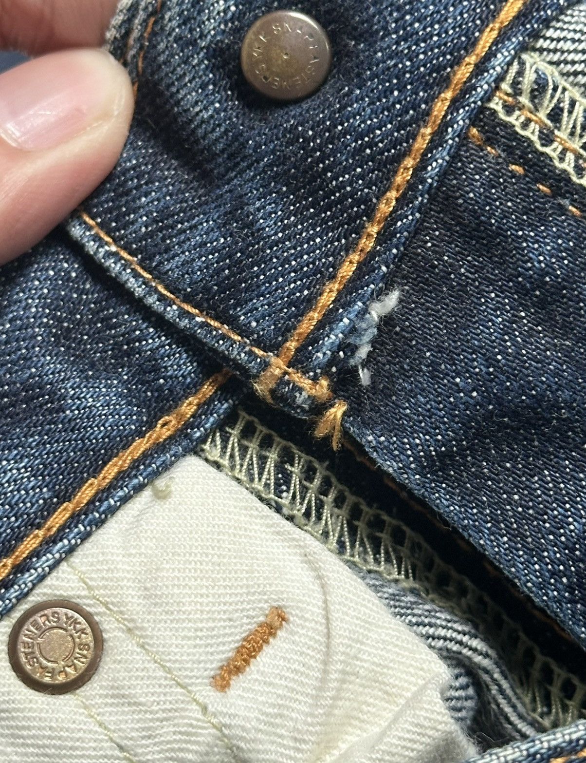 JACKROSE JACKROSE Vintage Y2K With Selvedge Straight Cut & Faded Wash Size US 33 - 13 Thumbnail